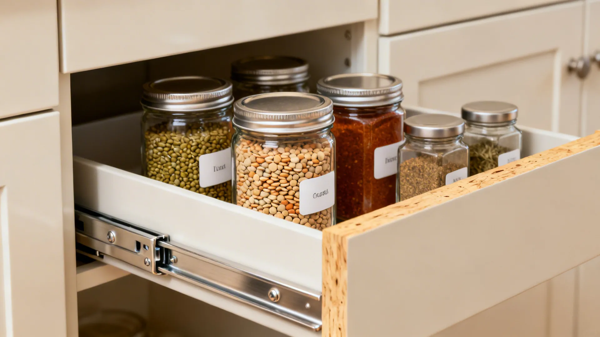 Minimalist pantry walls for clutter-free cooking