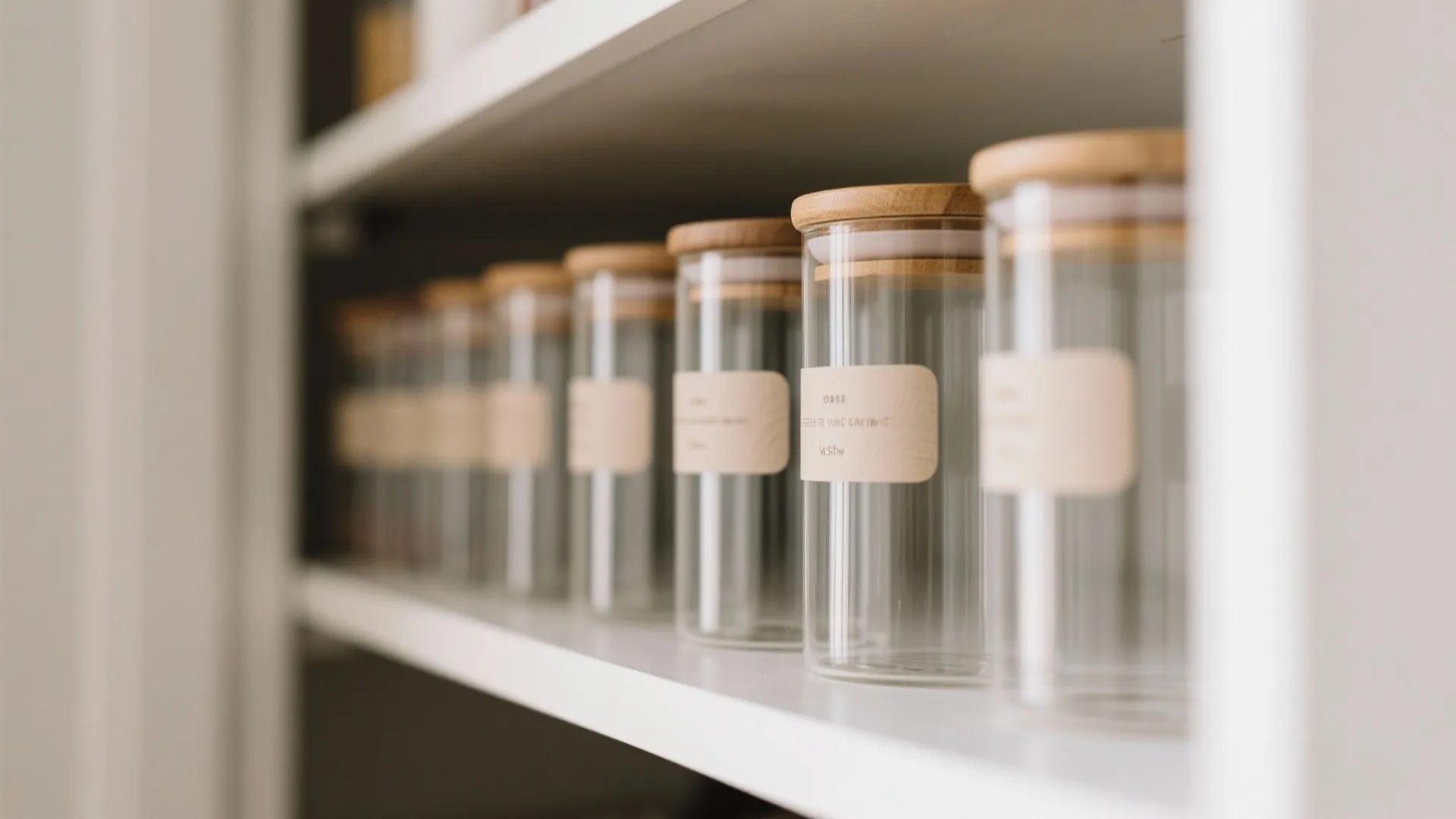 Minimalist pantry zones that behave like a study shelf