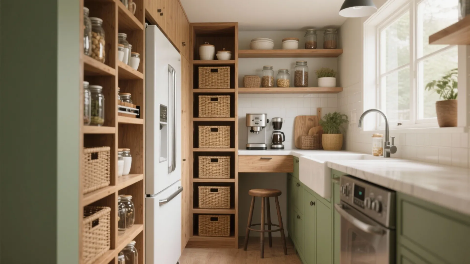 Kitchen Pantry Ideas — 5 Smart Small-Space Tips: Practical, stylish pantry ideas for every kitchen size, from pull-outs to multi-use nooks