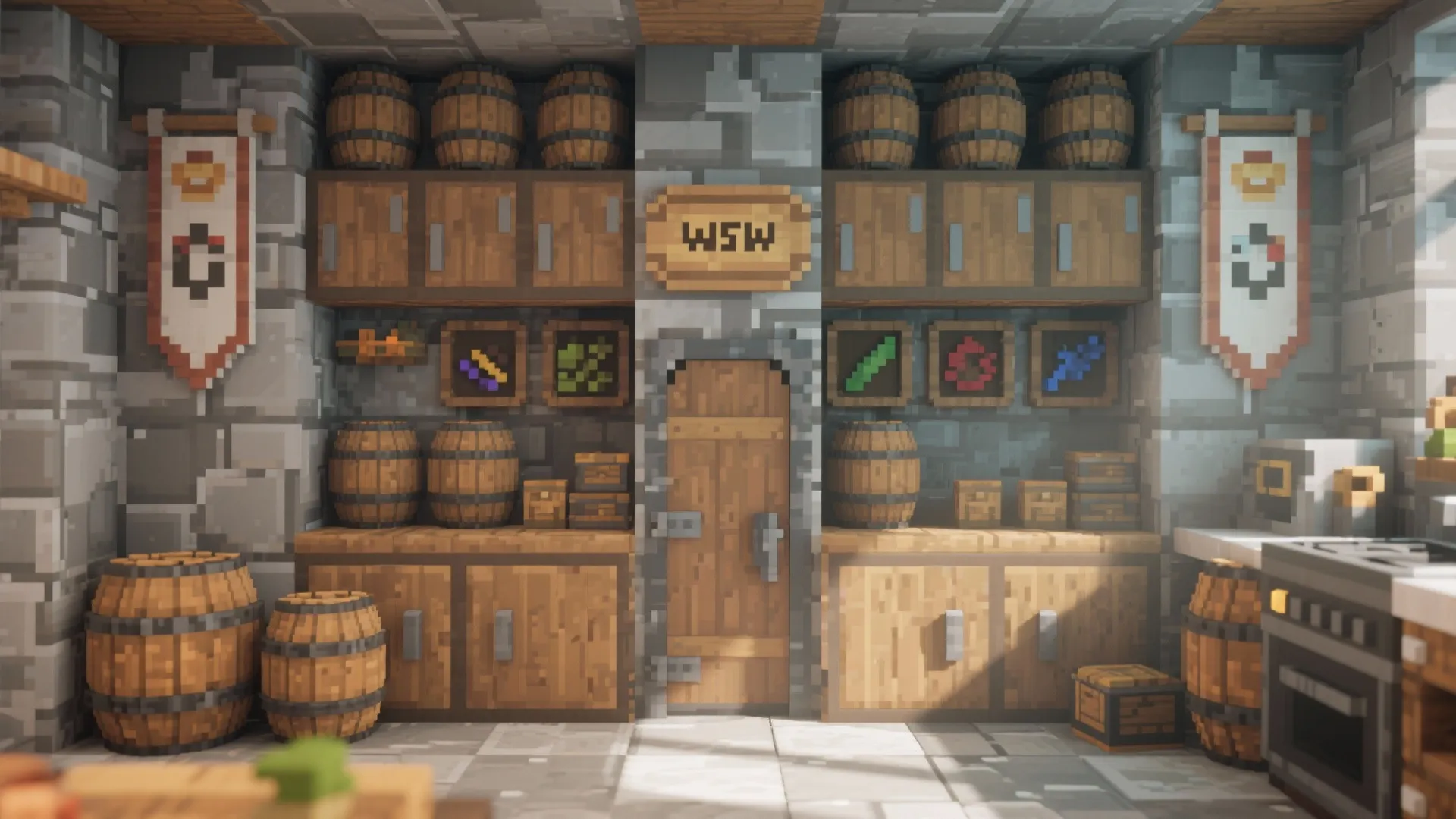 2. Pantry and Storage Wall