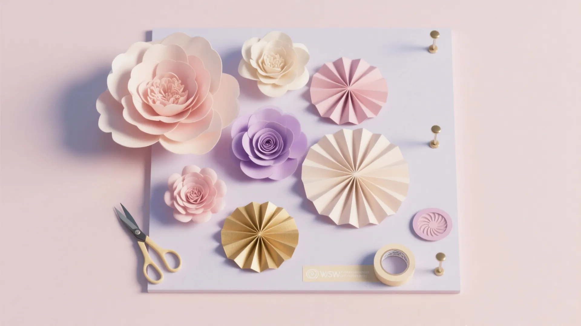 DIY Paper Flower Wall or Rosette Backdrop