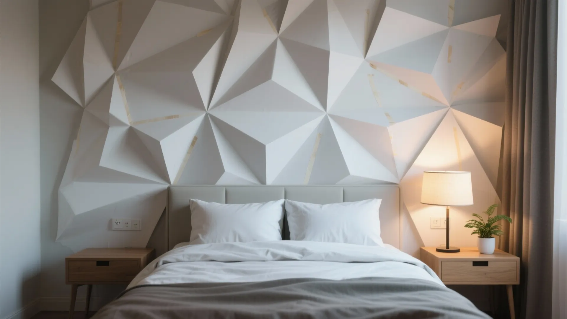 3. Paper Headboards and Bed Backdrops