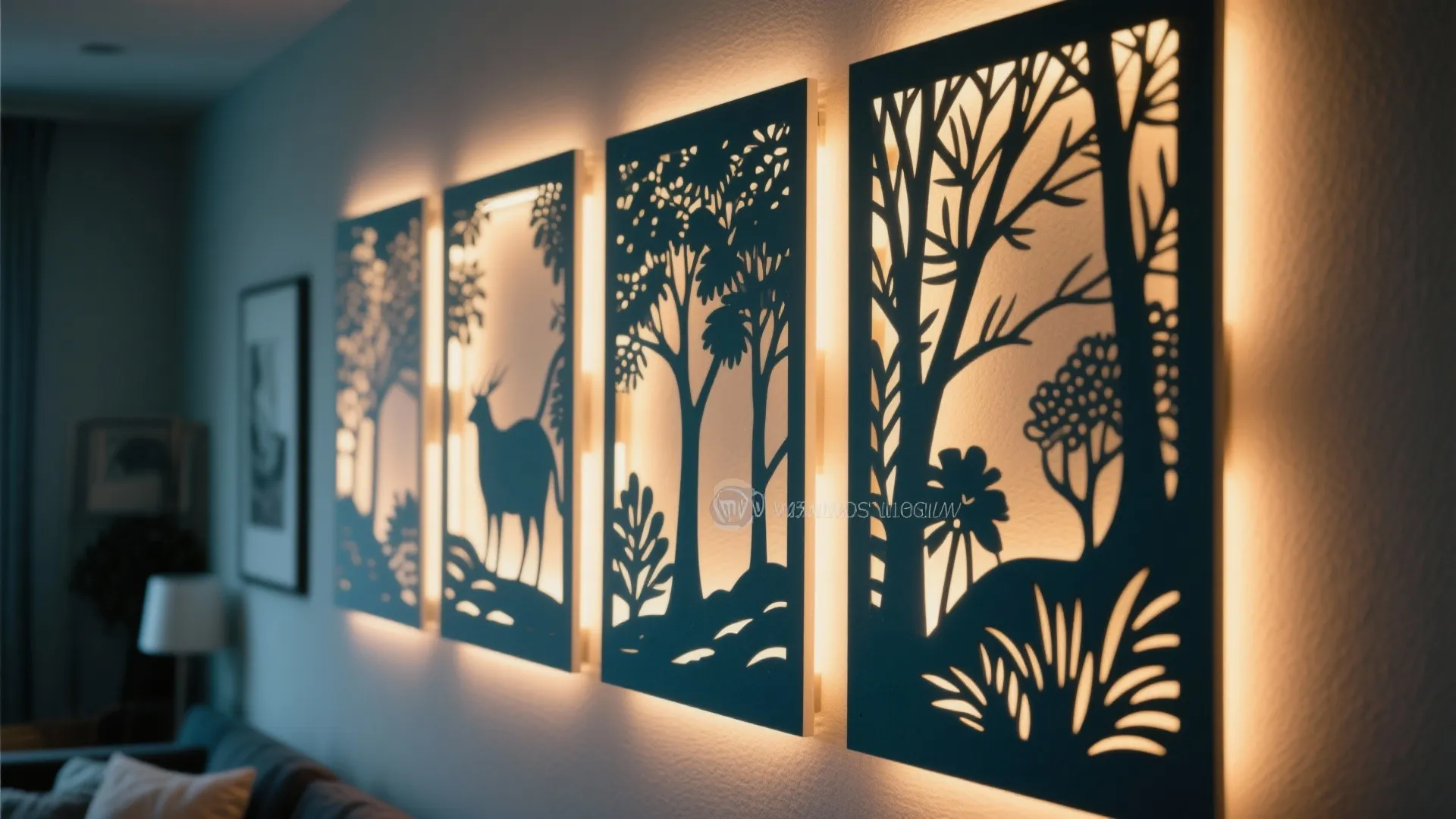5. Paper Cut Silhouette Panels