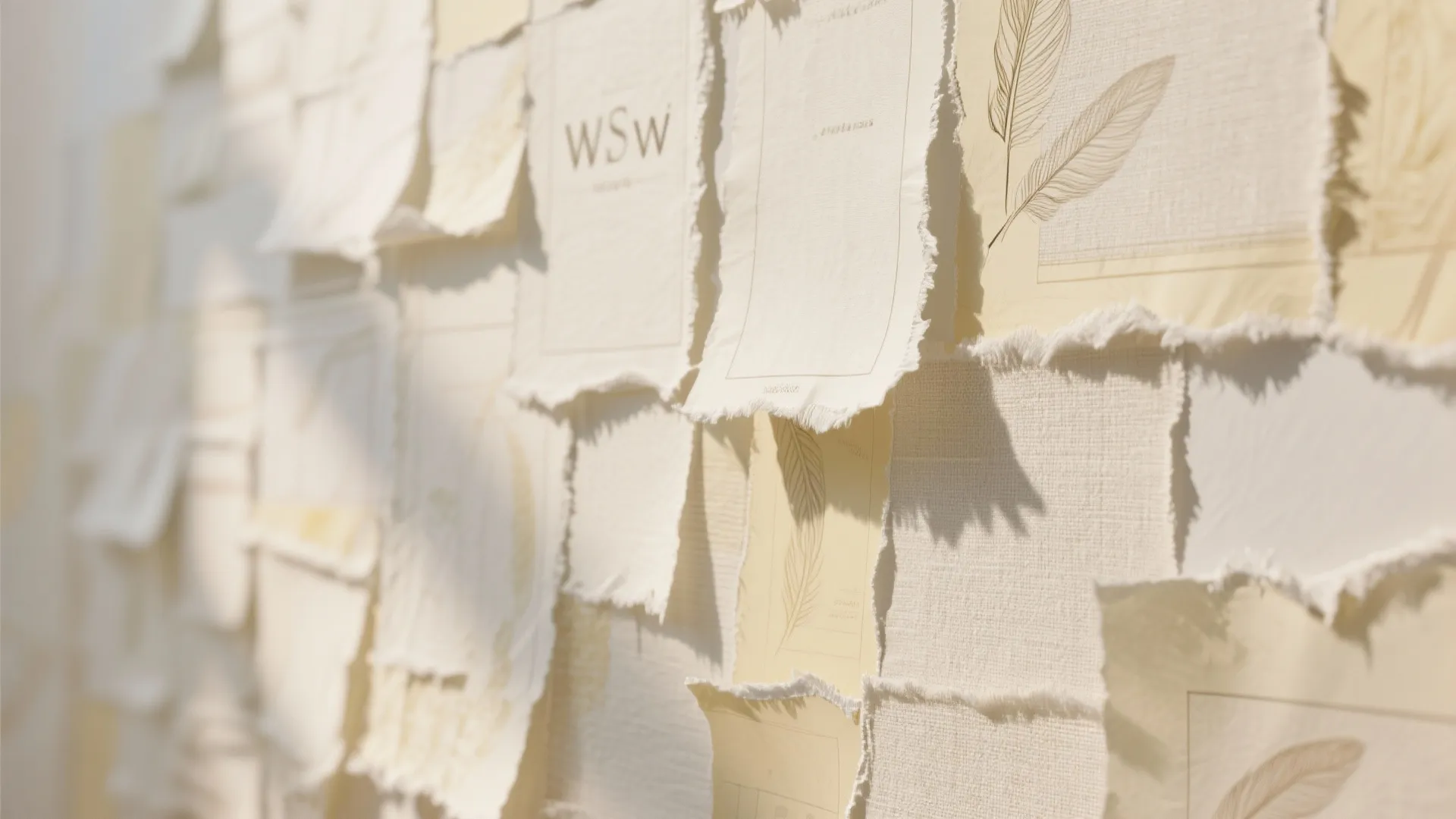 Full-Wrap Decoupage Feature Wall