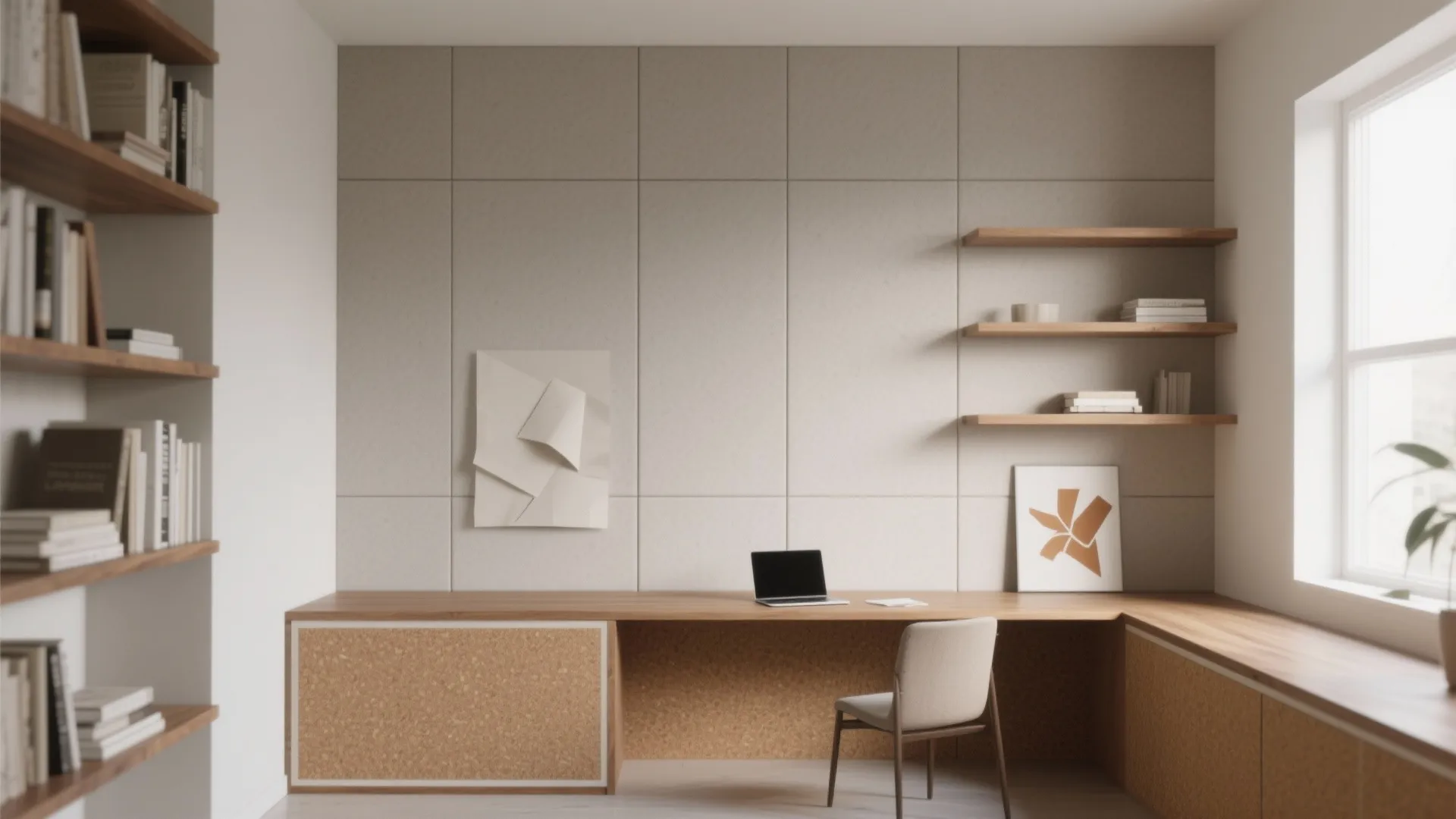 Minimalist Paper Feature Wall and Panels