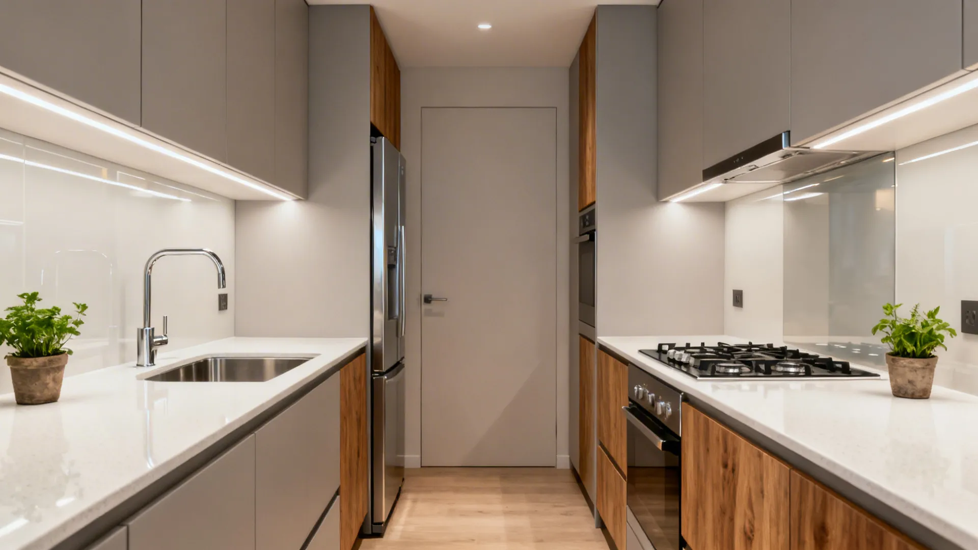 Home Center Parallel Kitchen Design: 5 Smart Ideas