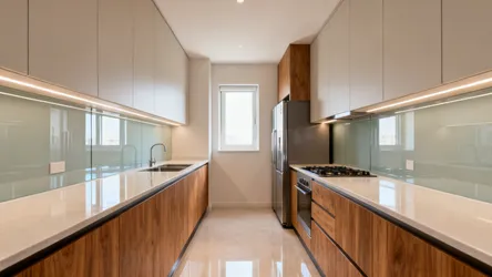 5 Ideas: Interior design for 2BHK 8ft x 11ft parallel kitchen