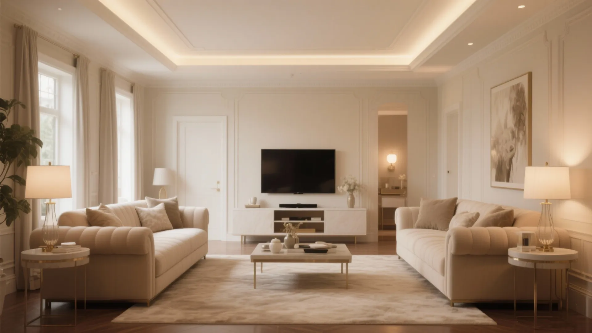 4. Parallel Sofas Facing Each Other