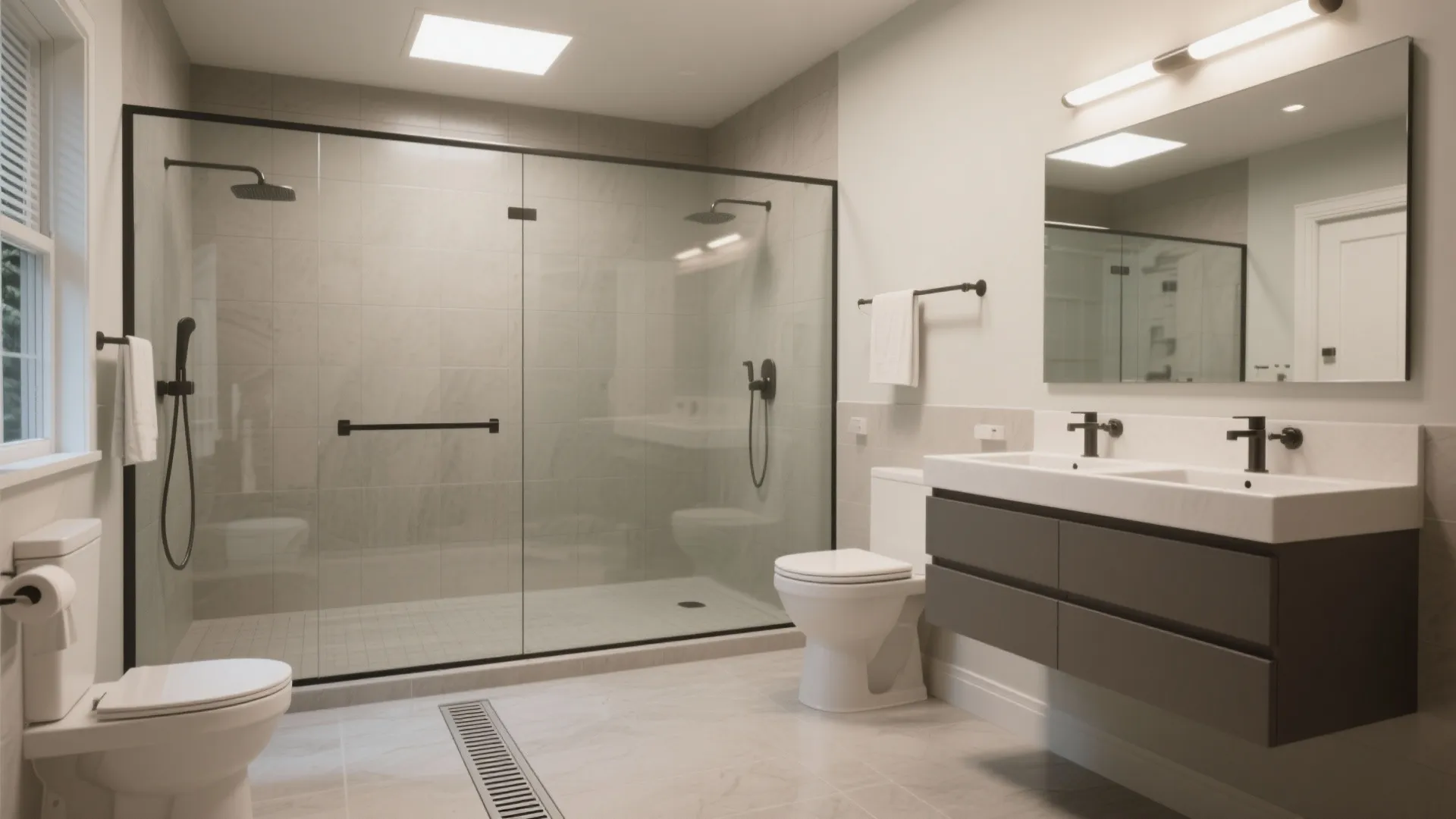 4. Wet room-style bathrooms for small NJ homes