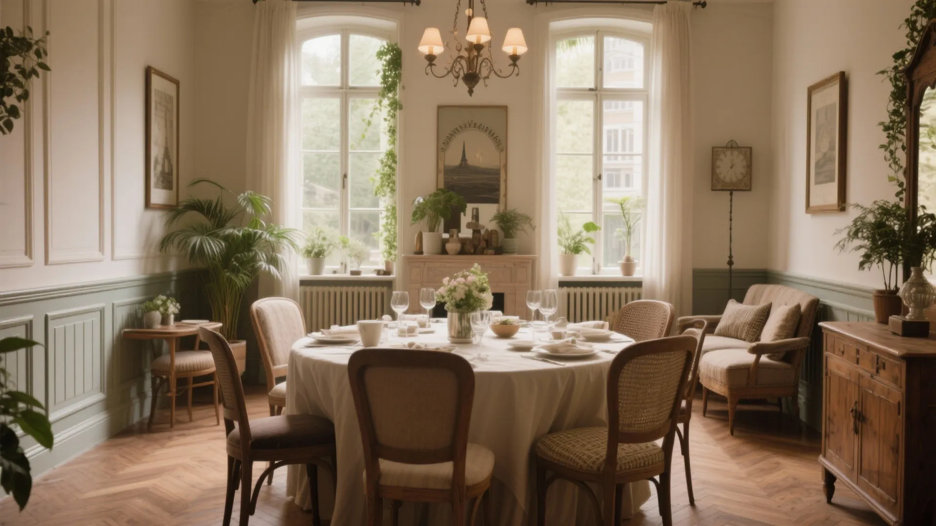 10 Dining Room Paint Ideas with Chair Rail