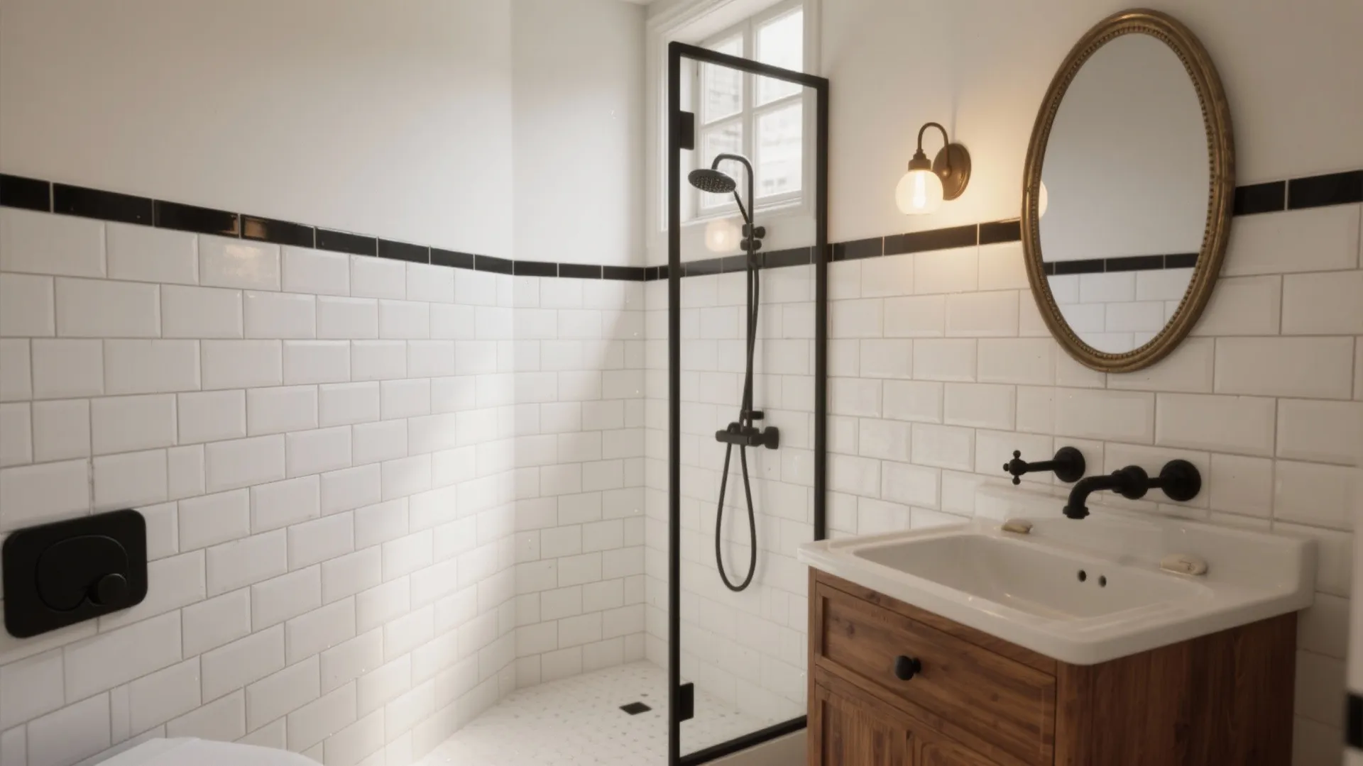 5 Subway Tile Ideas for Black and White Bathrooms: How to make a small black and white bathroom feel stylish, bright, and practical with subway tile — five creative layouts I’ve used in real projects
