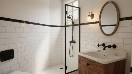 5 Subway Tile Ideas for Black and White Bathrooms