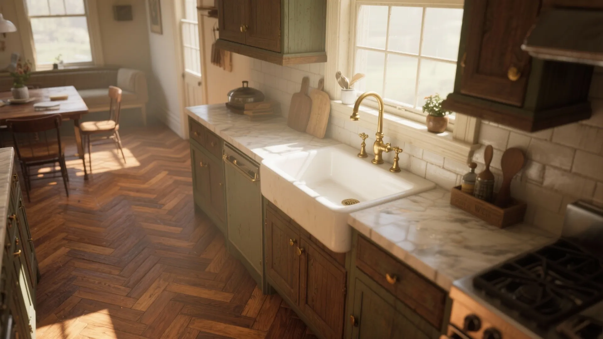 3. Parquet or engineered wood for warmth and character