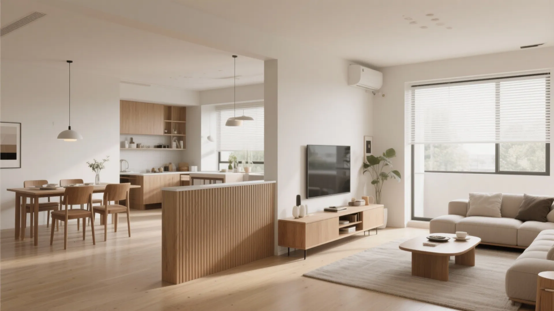 5. Partial Divider for Semi-Open Layout