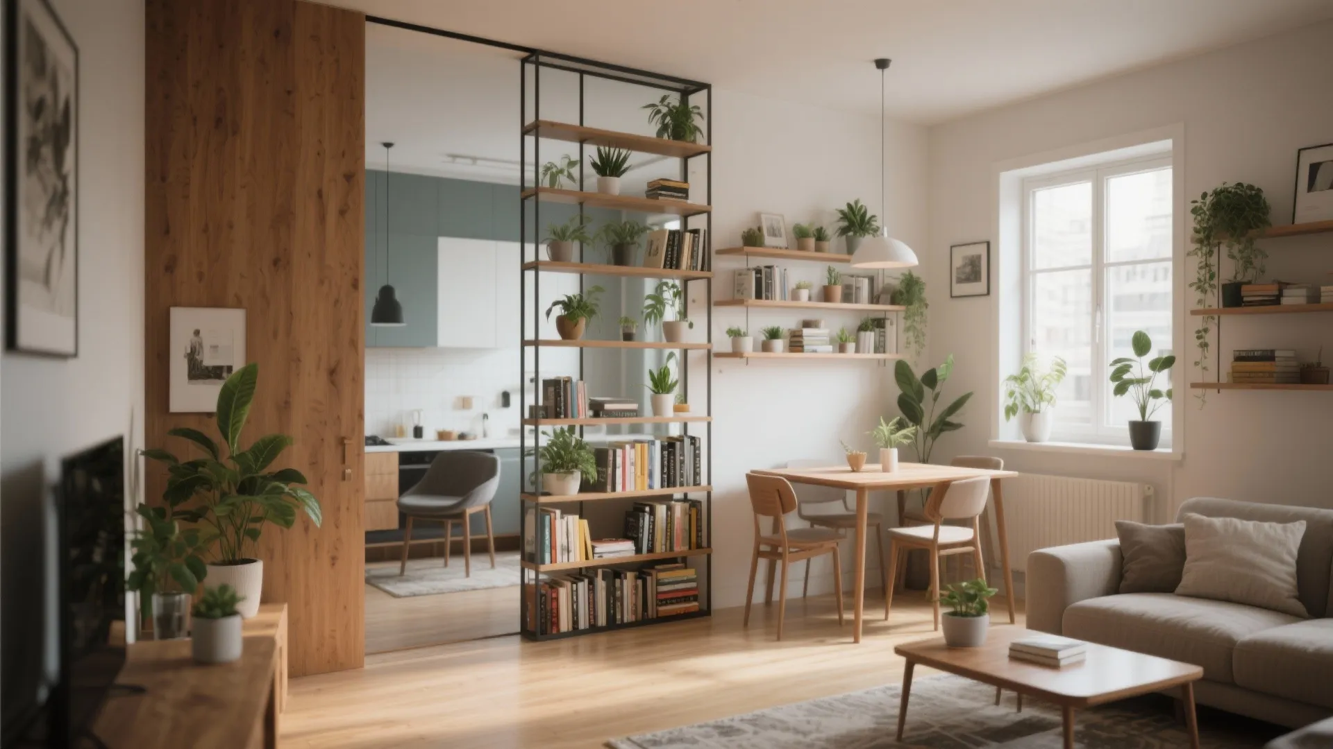 1. Open up sightlines with a partial divider