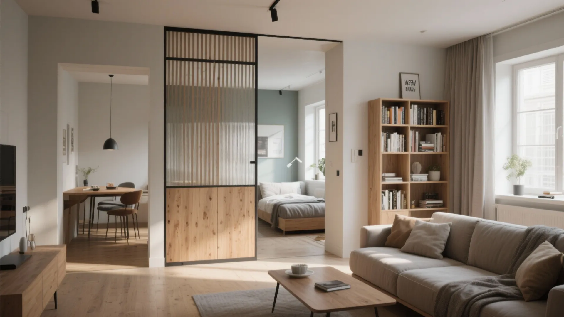 3. Open sightlines with partial dividers