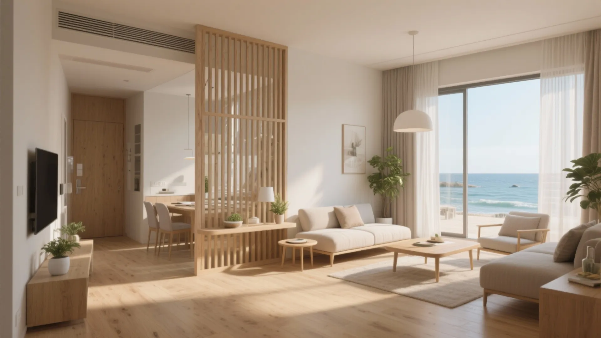 1. Open the sightlines with partial dividers