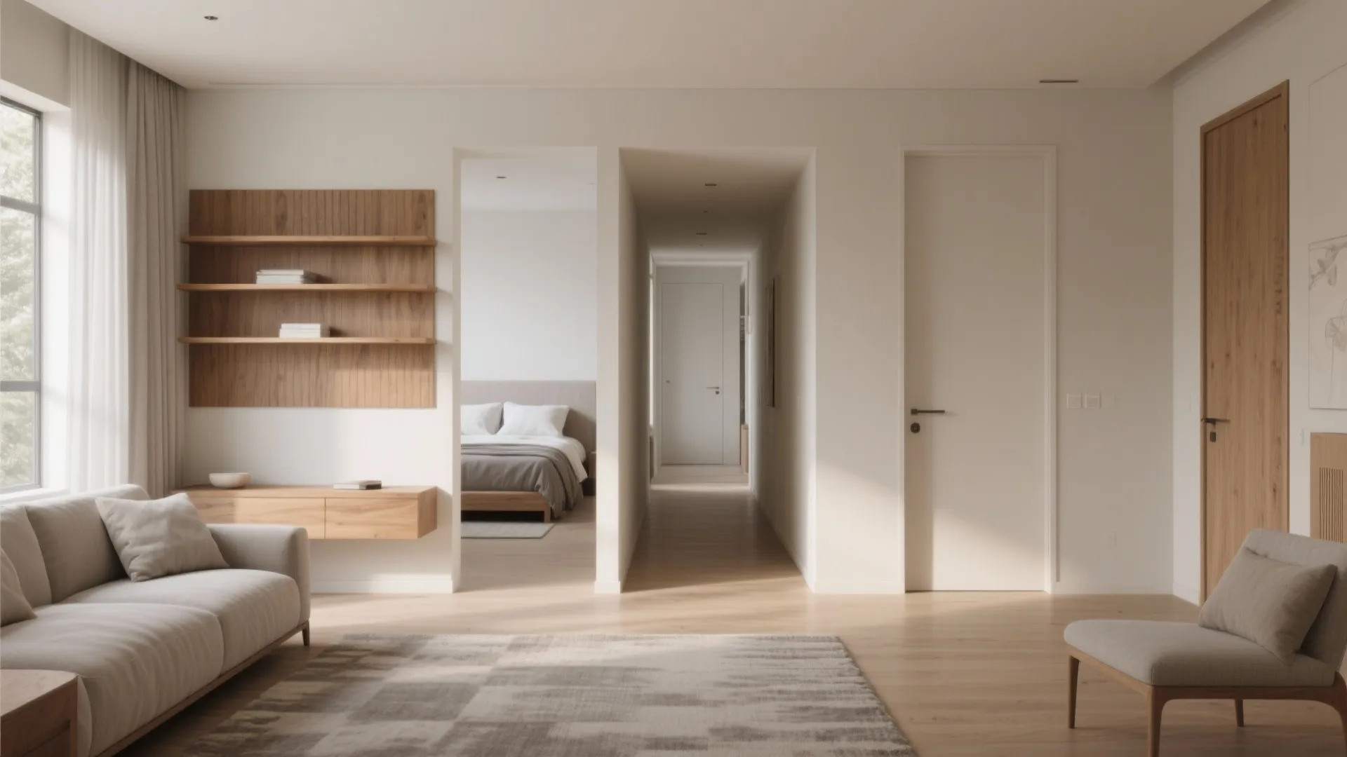 1. Open up sightlines with a partial wall