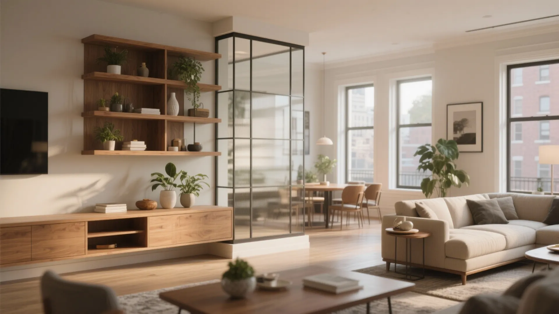 1. Open up sightlines with partial walls