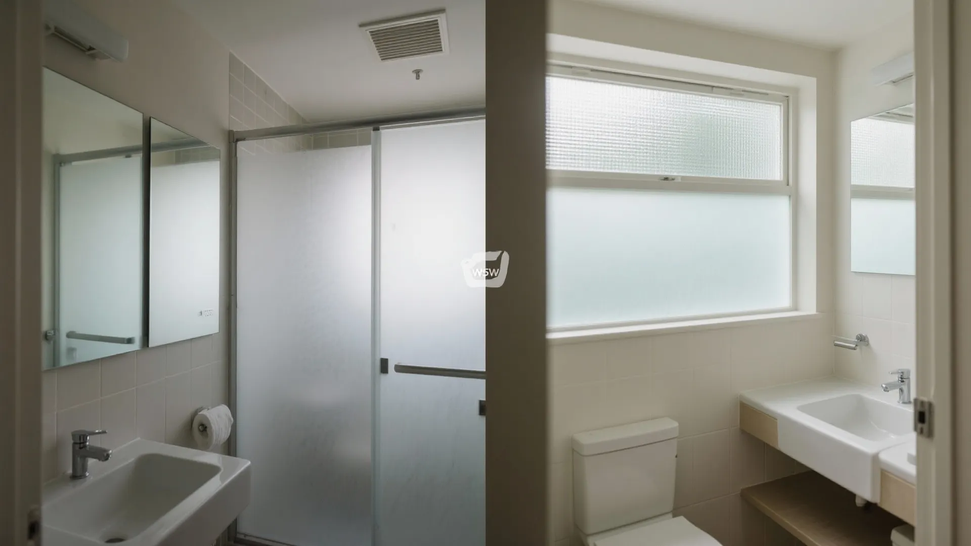 Frosted Glass and Grill Combo Partitions