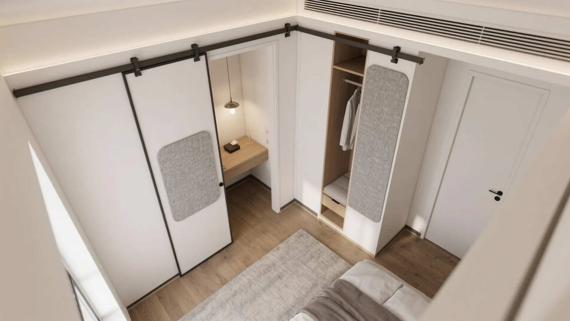 Zone Flexibility: Sliding Partitions for the Third Bedroom