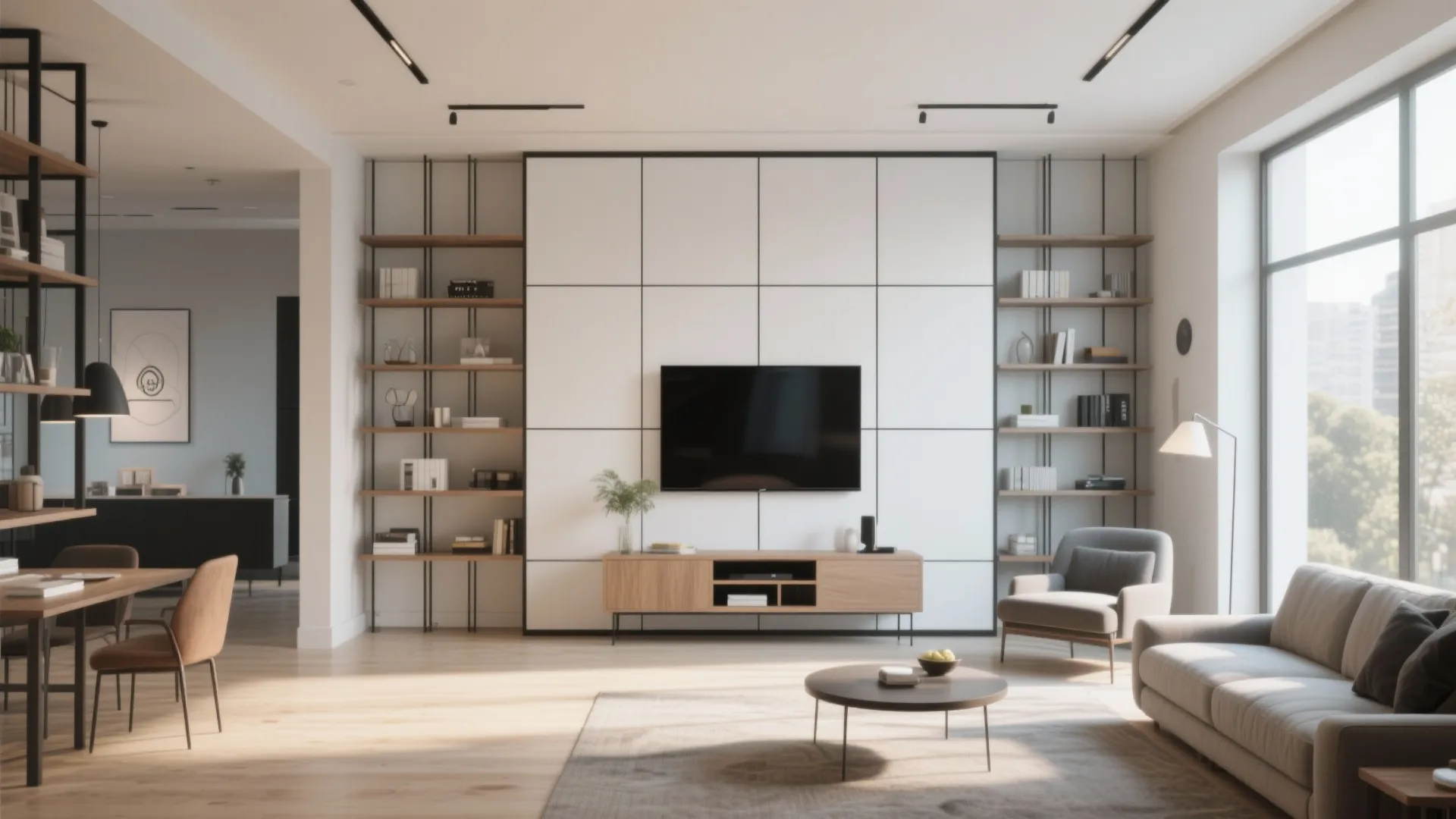 9. Multi-Use Partition TV