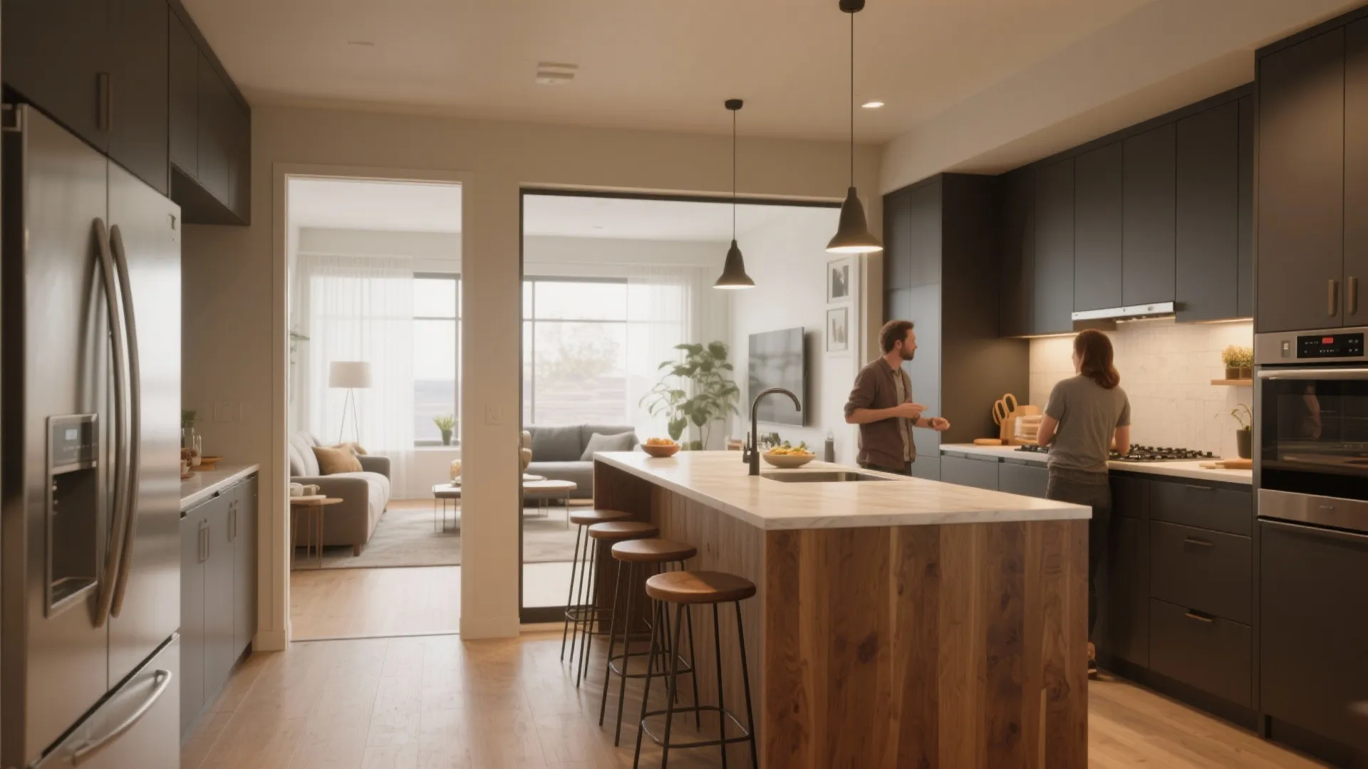 4. Pass-Through Galley with Breakfast Bar