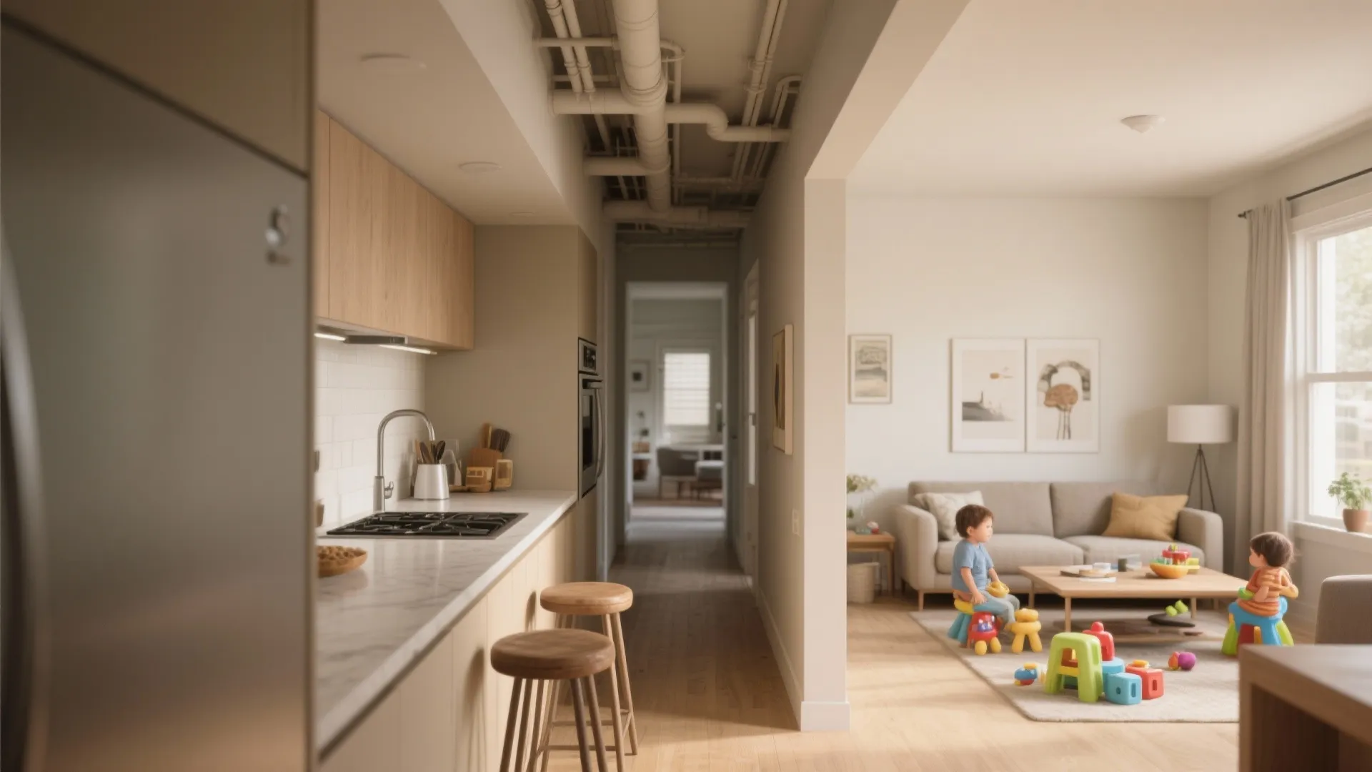 1. Open up sightlines with a partial pass-through