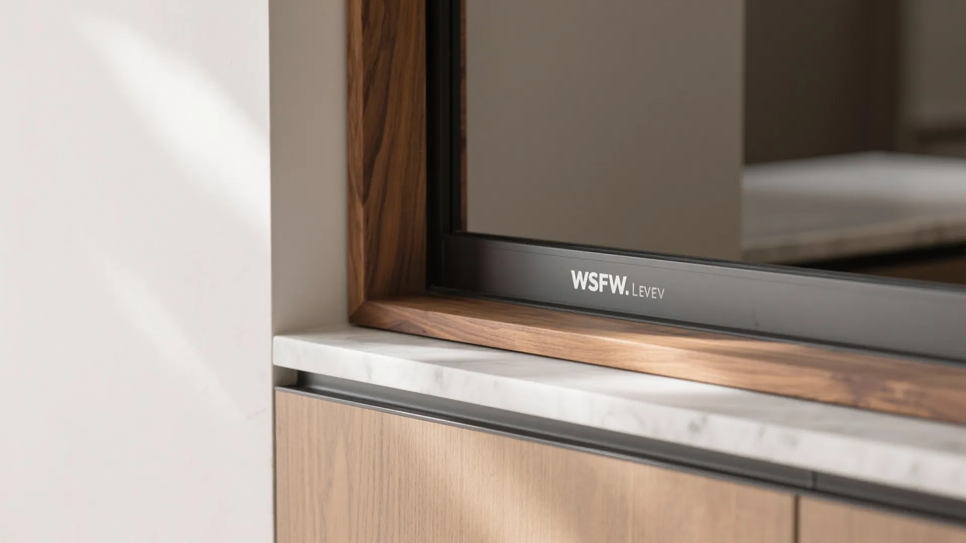 Framed pass-throughs for light and serving