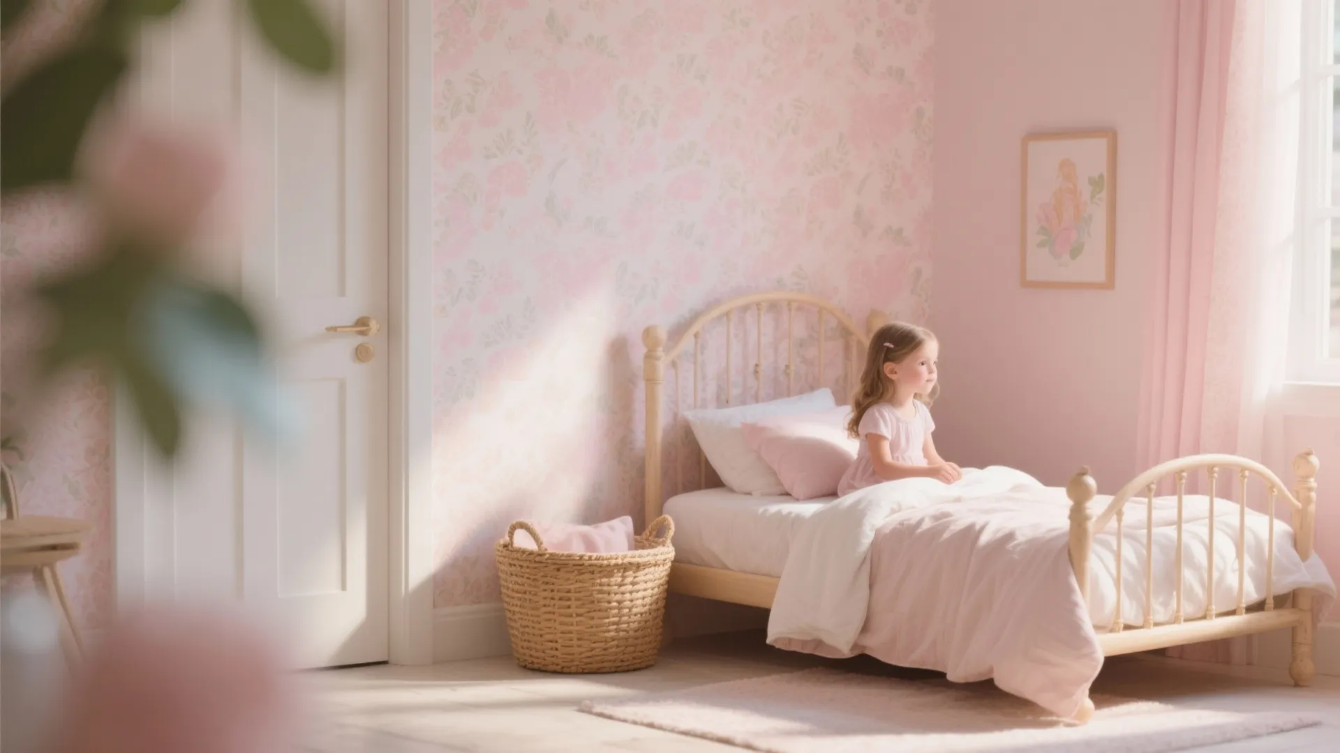 4. Pastel Palette with Accent Wall