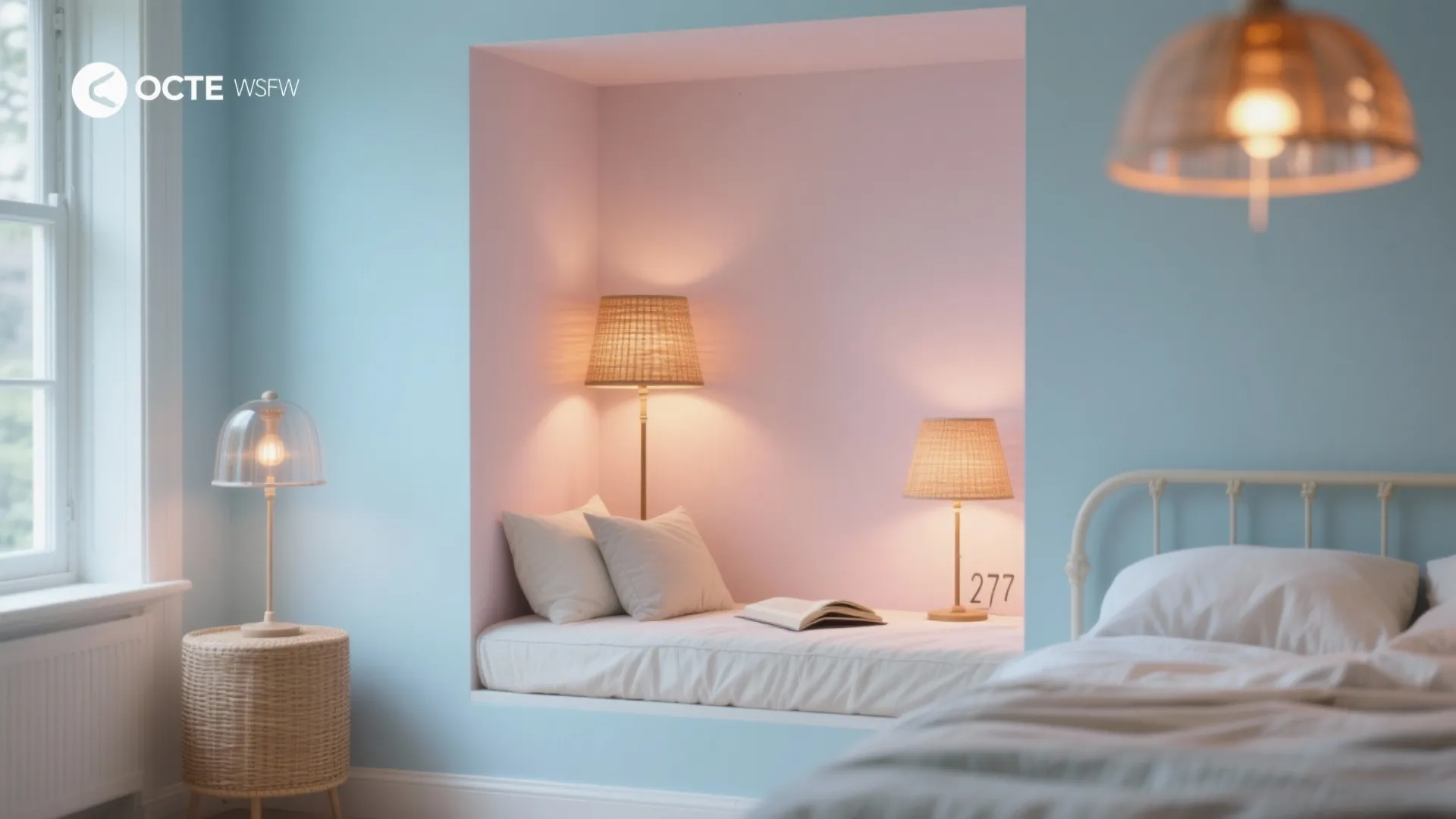 Pastel Walls with Warm Accents