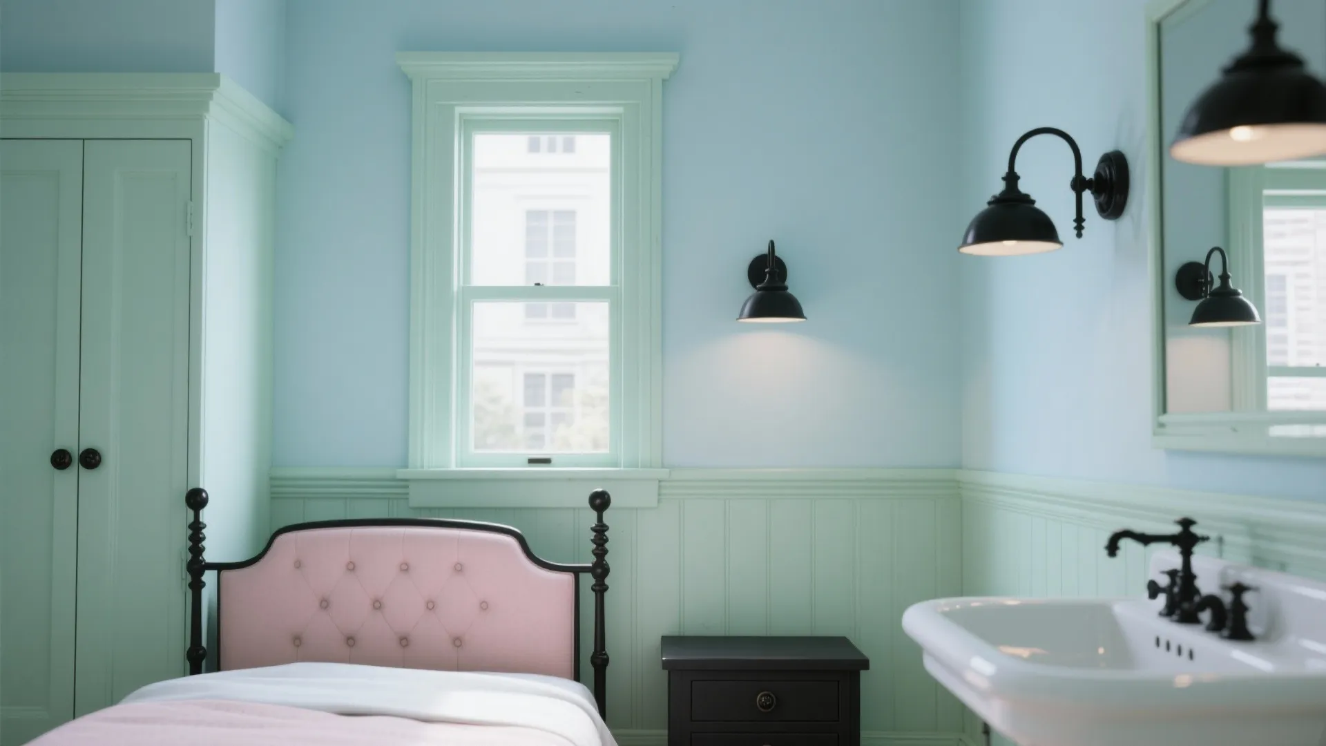 3. Soft pastels with high-contrast accents