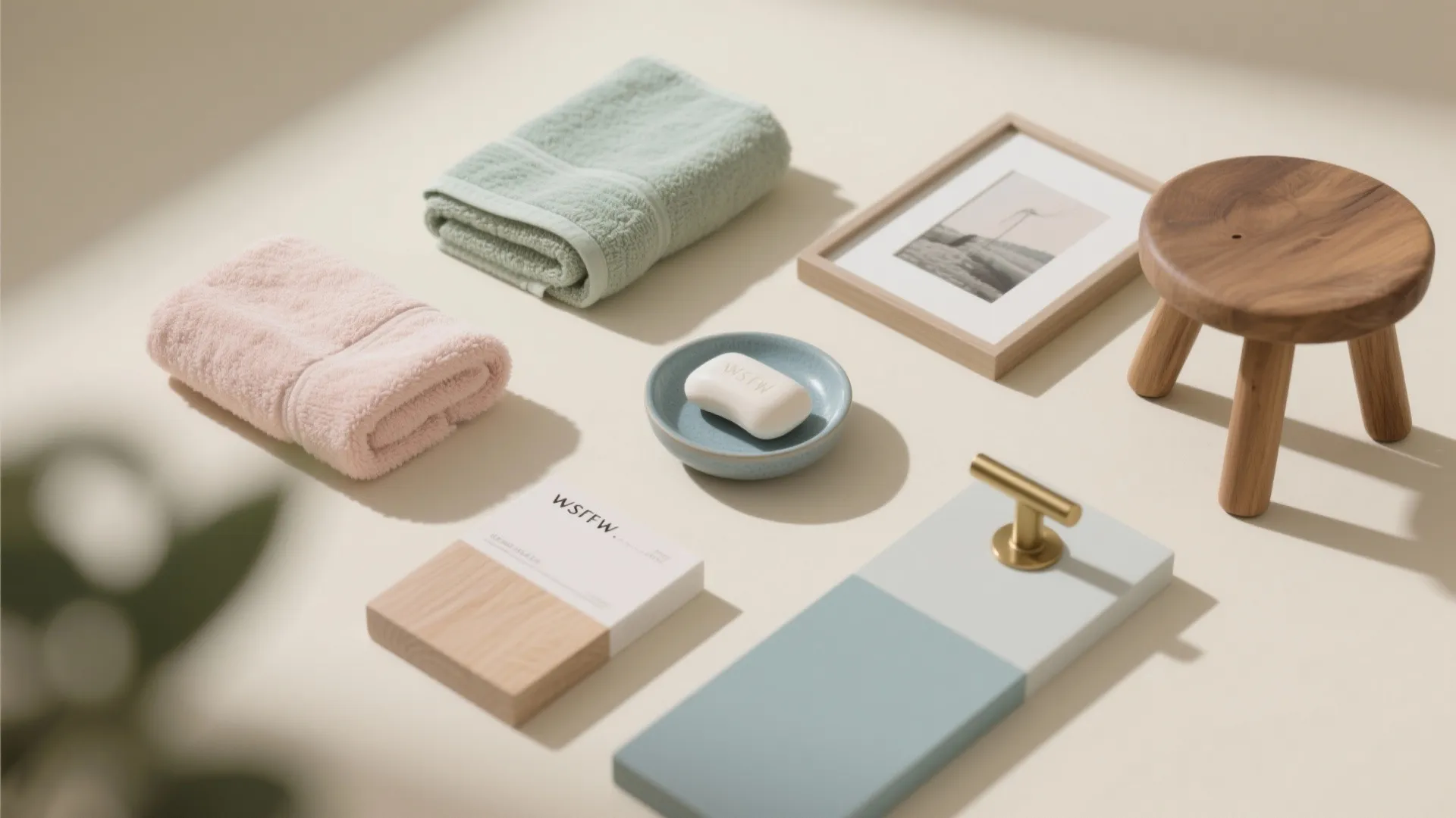 4. Soft Pastel Pops on Cream Canvas