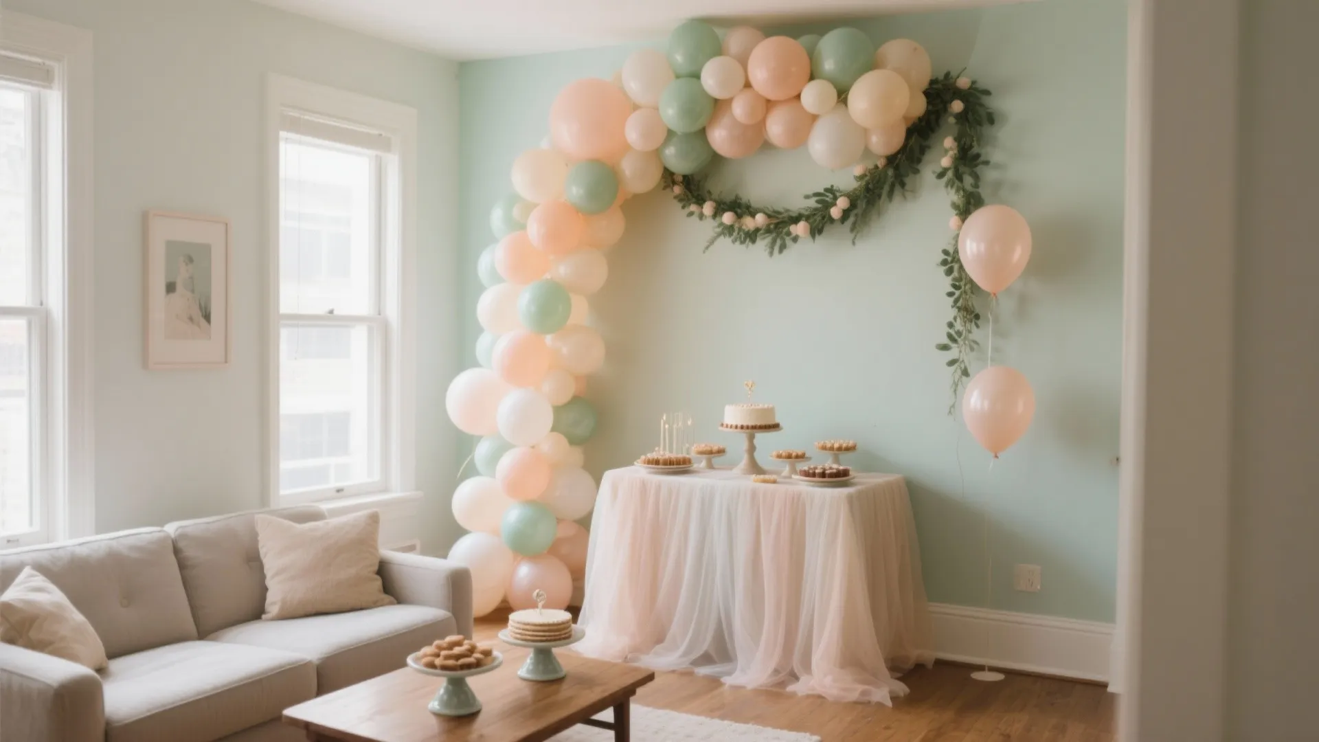 Soft Pastel Balloon Arches & Garlands
