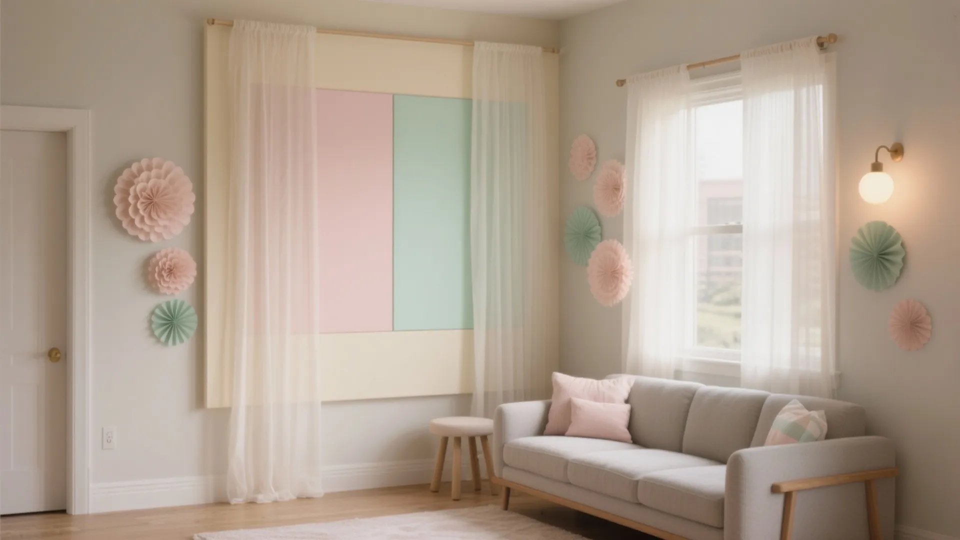 Soft Pastel Backdrop with Gentle Layers