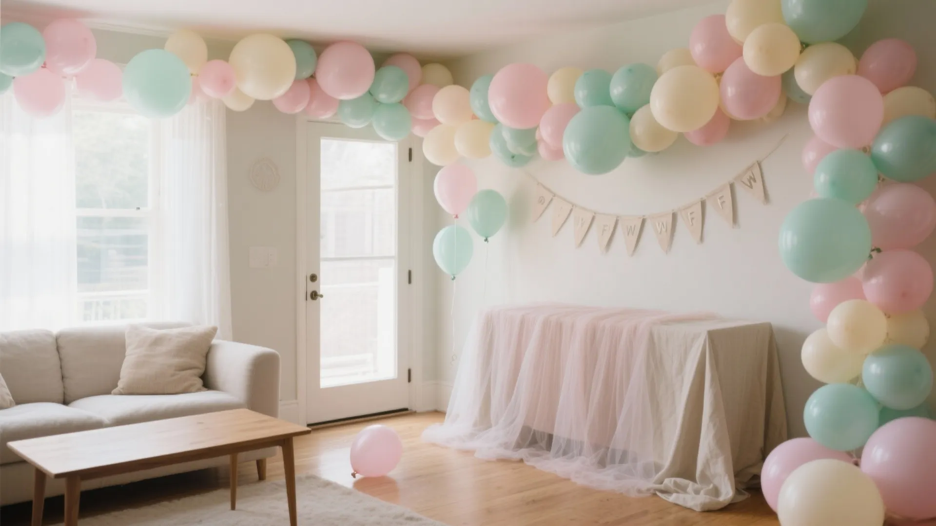 Pastel Balloon Garden Party