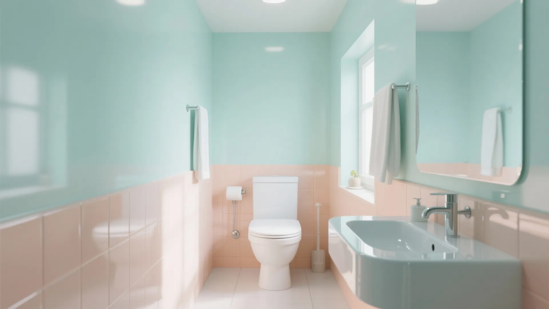 5. Pastels for Small Bathrooms