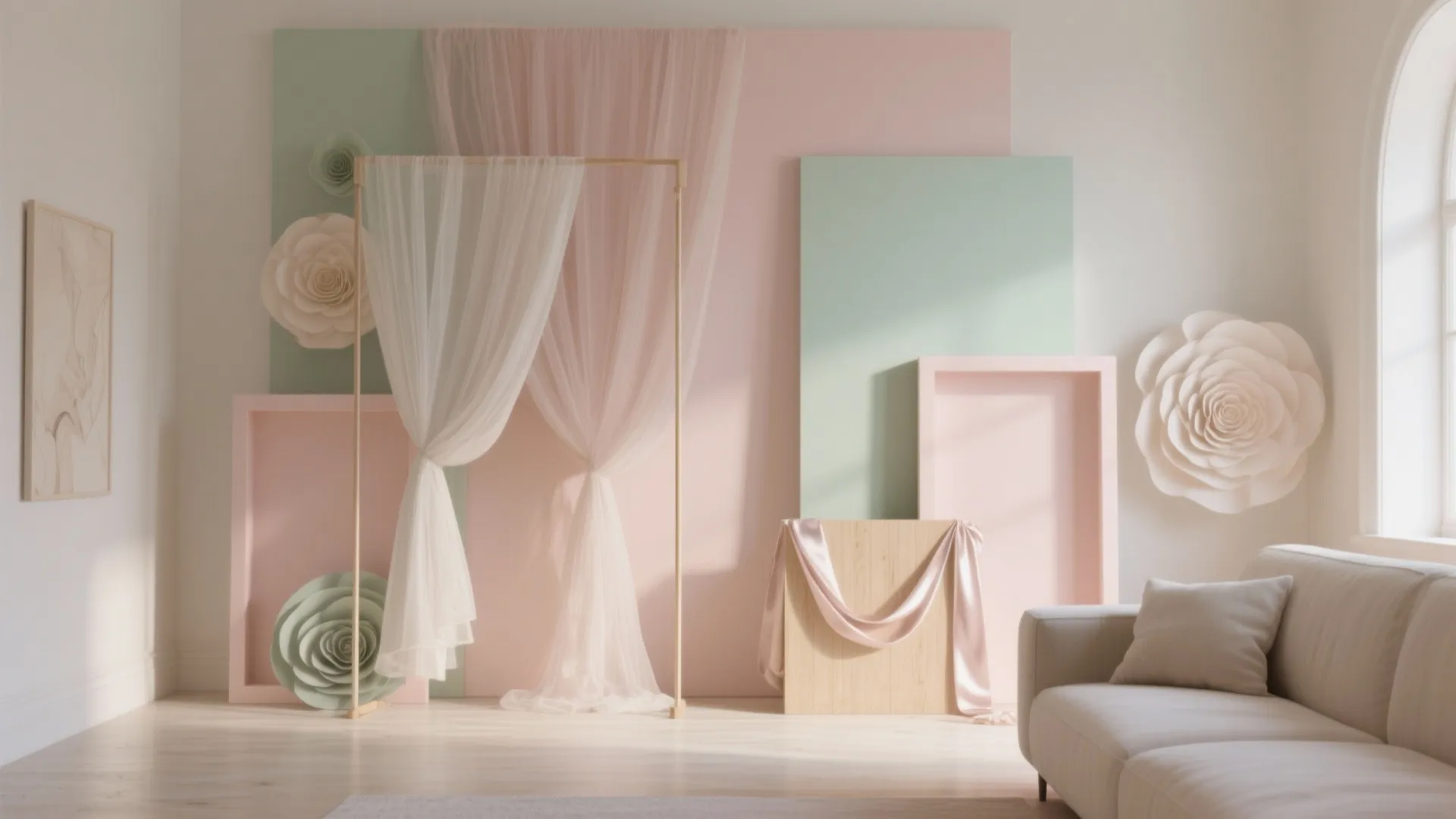 Layered Pastels + Soft Textures Backdrop