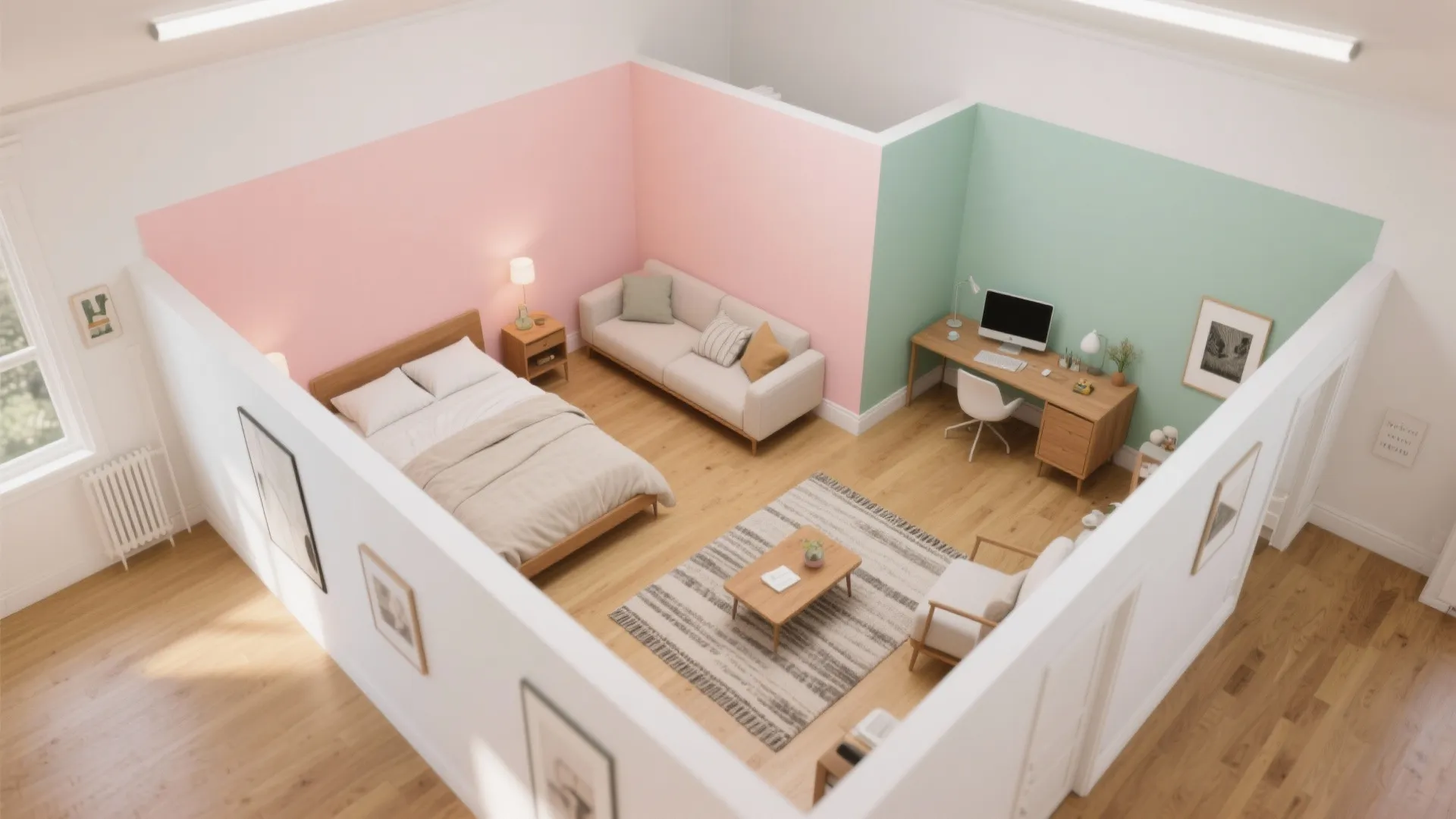 Pastel Duo Color-Blocking (Blush + Sage or Mist + Clay)