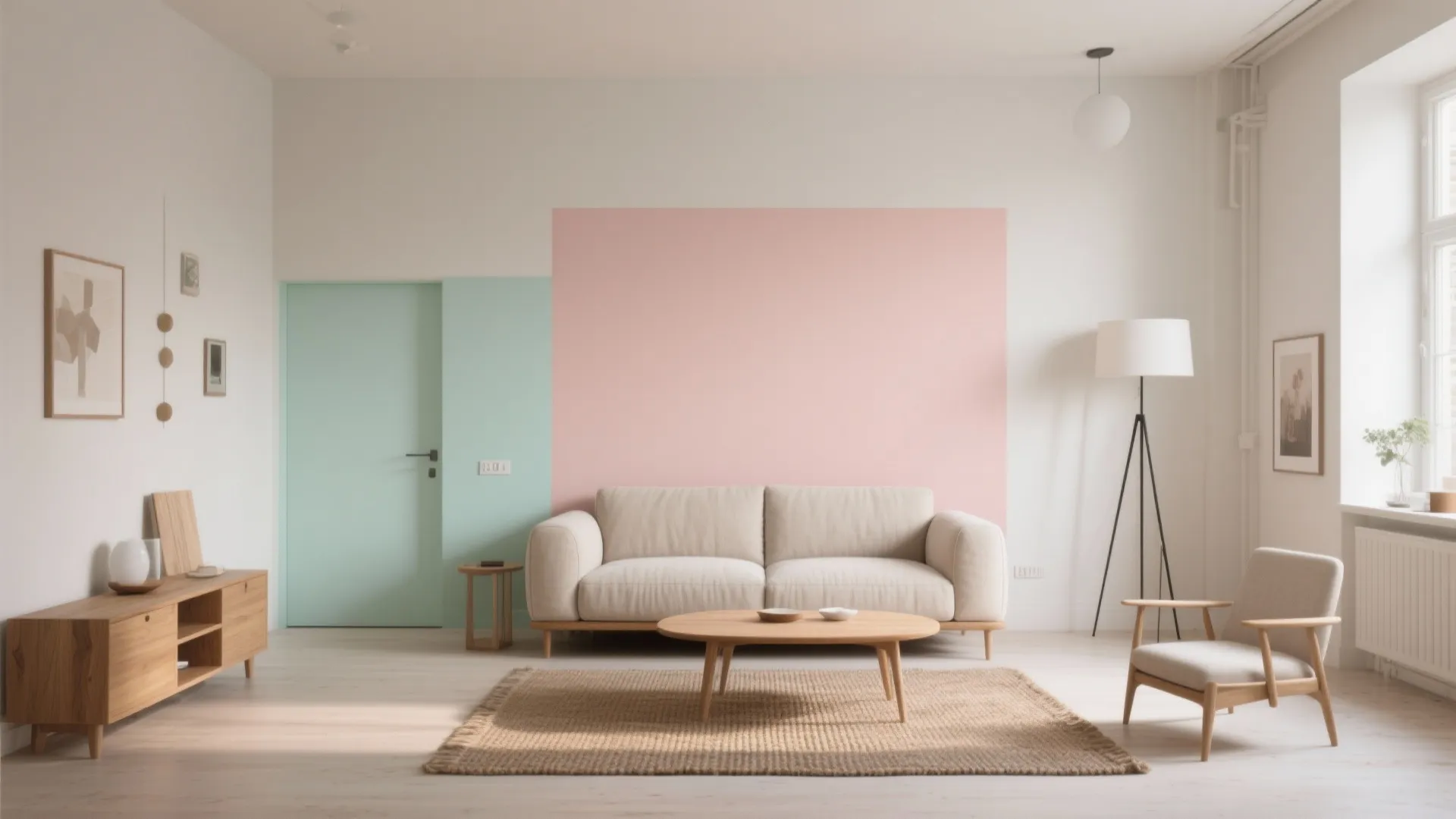 Pastel Accents with Color-Blocking