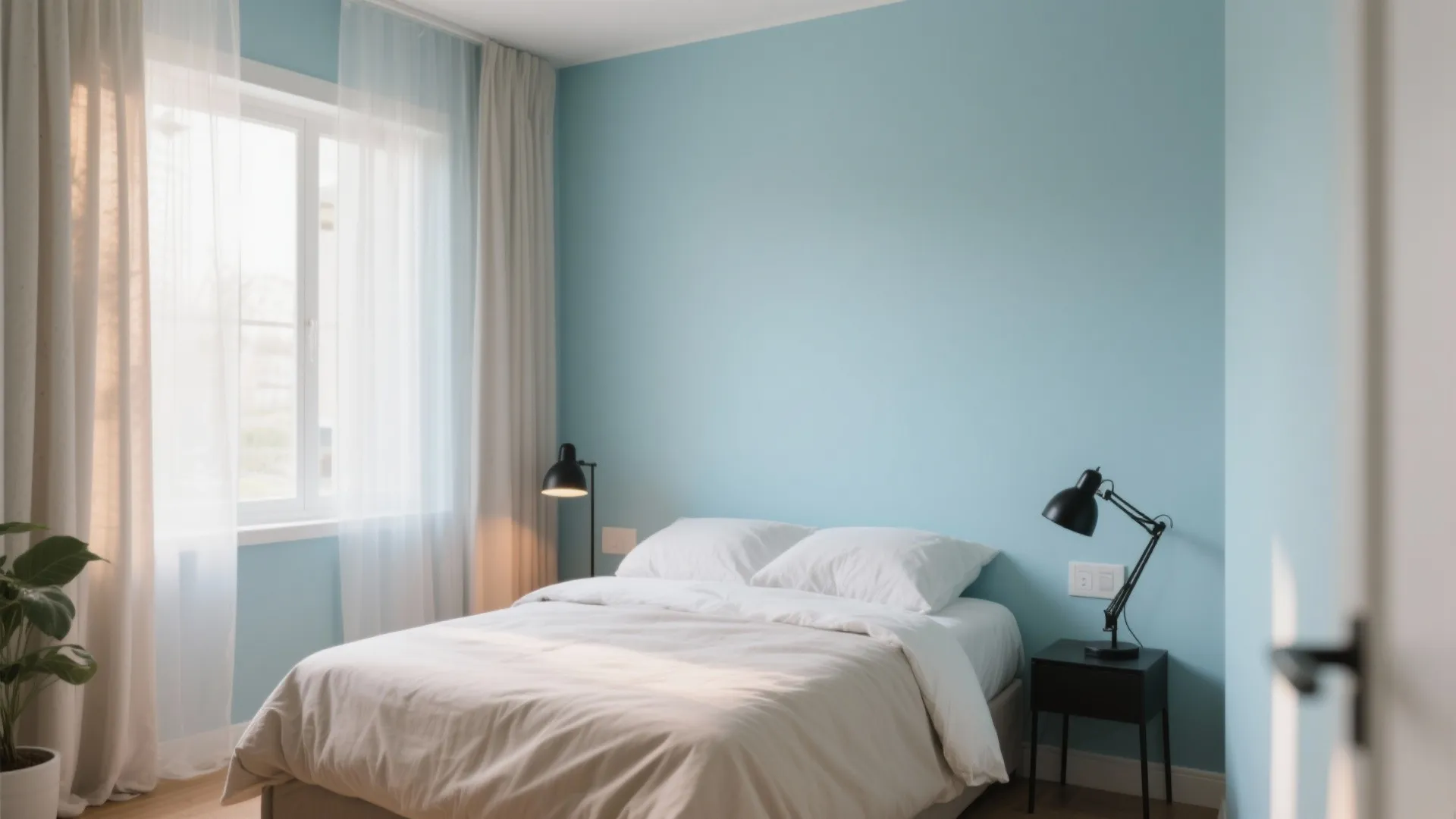 Pastel Blue Bedroom Softness