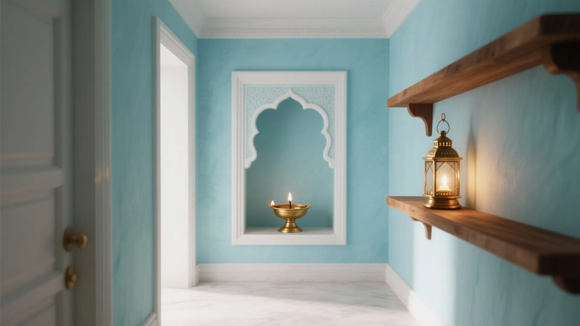 Soft Pastels and Sky-Tinted Blues for Clarity