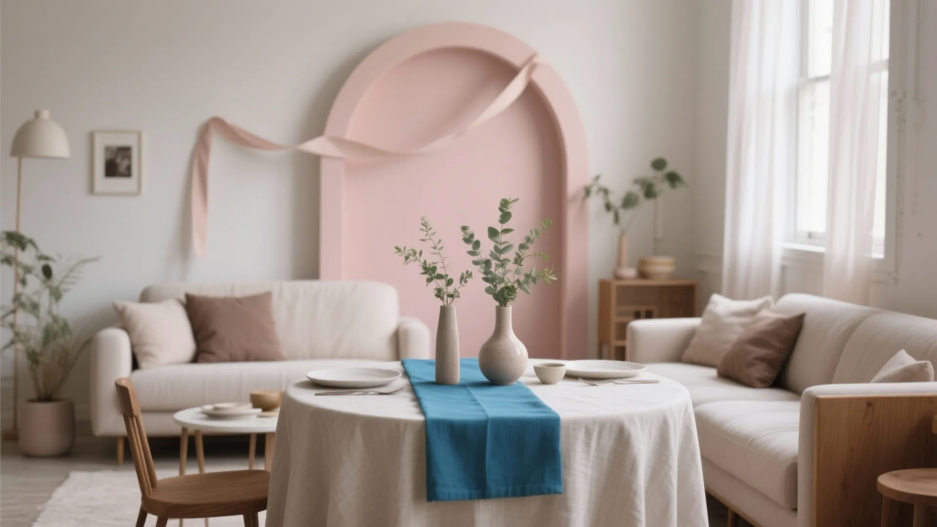 Soft Pastel + One Bold Pop