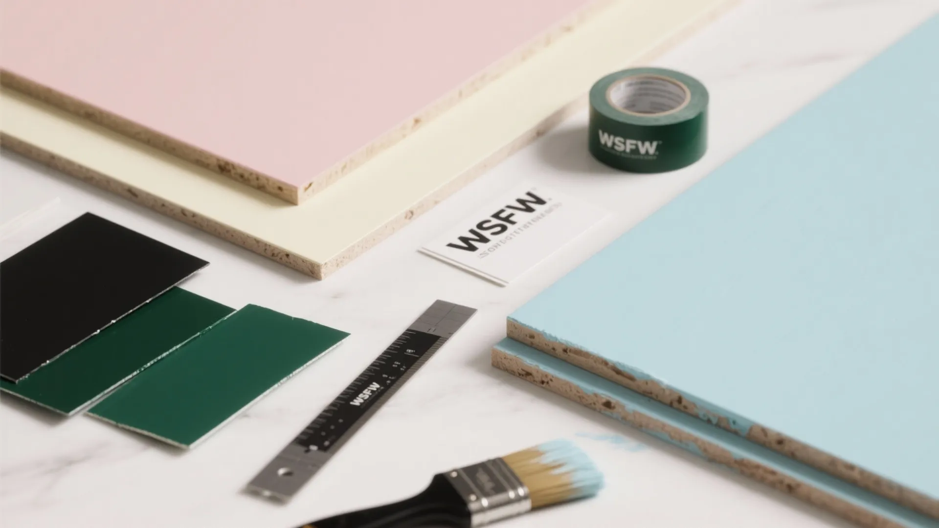 5. Soft Pastels with Bold Trim