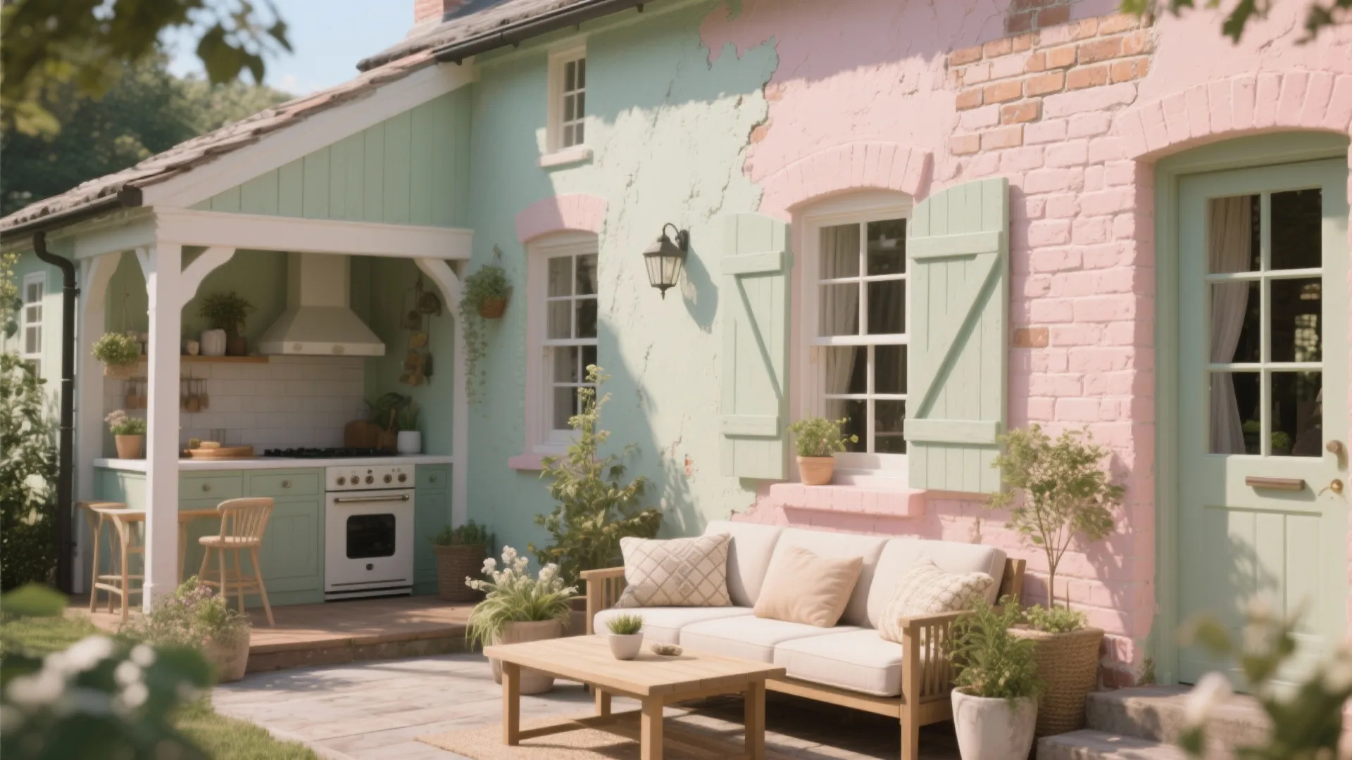 3. Soft Pastels to Soften Sturdy Lines