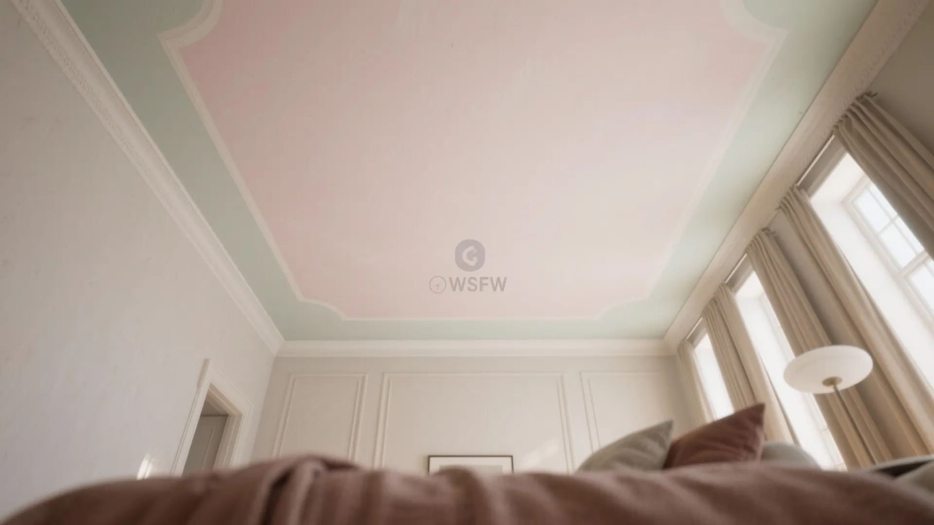 4. Ceiling color as a secret roofline