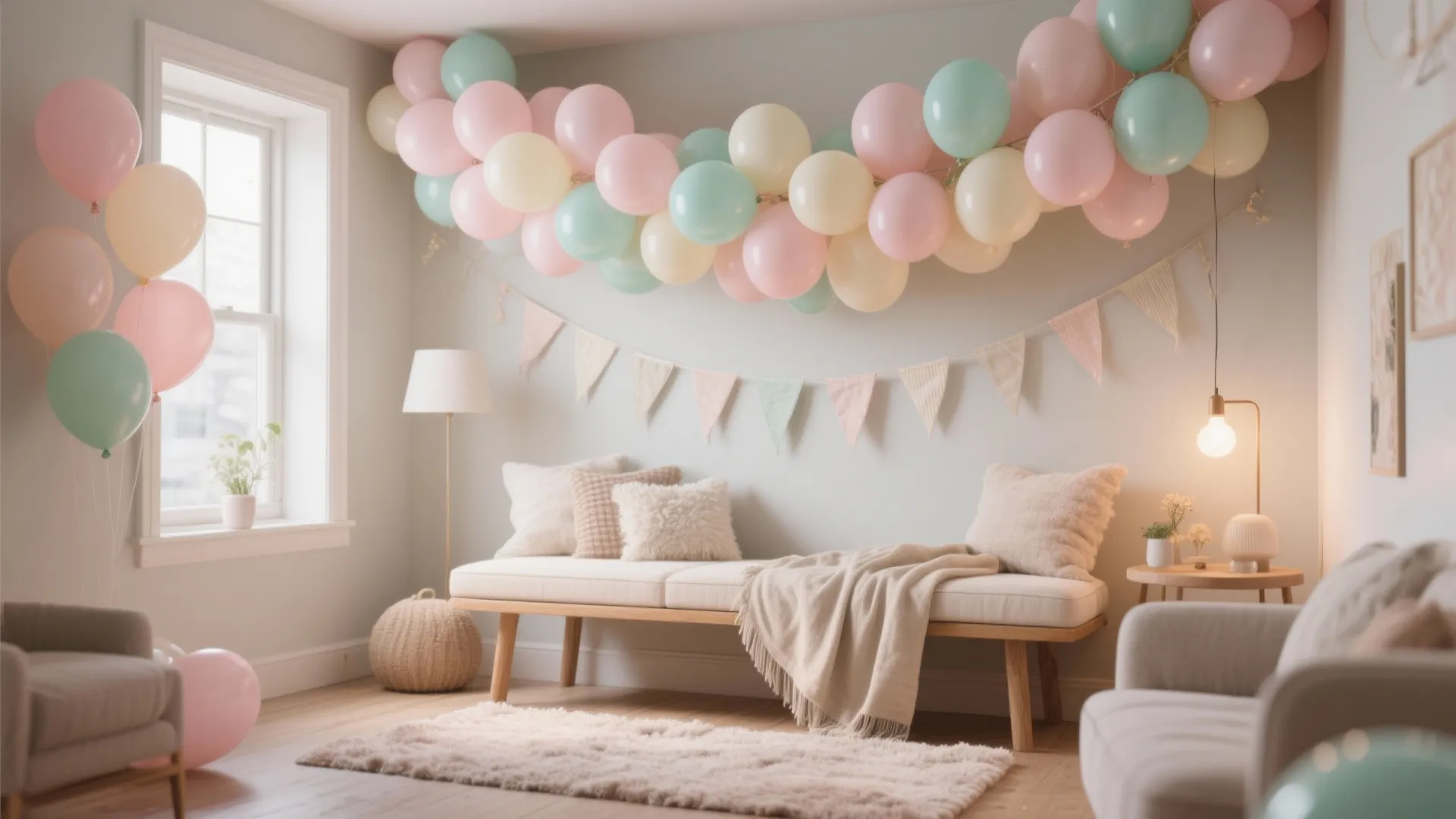 Soft Pastel Balloon + Gentle Textures