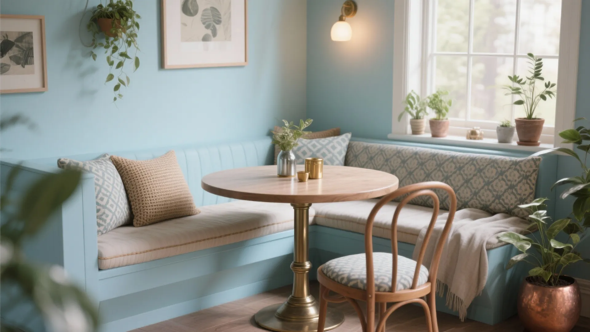 4. Soft pastel blue for cozy nooks