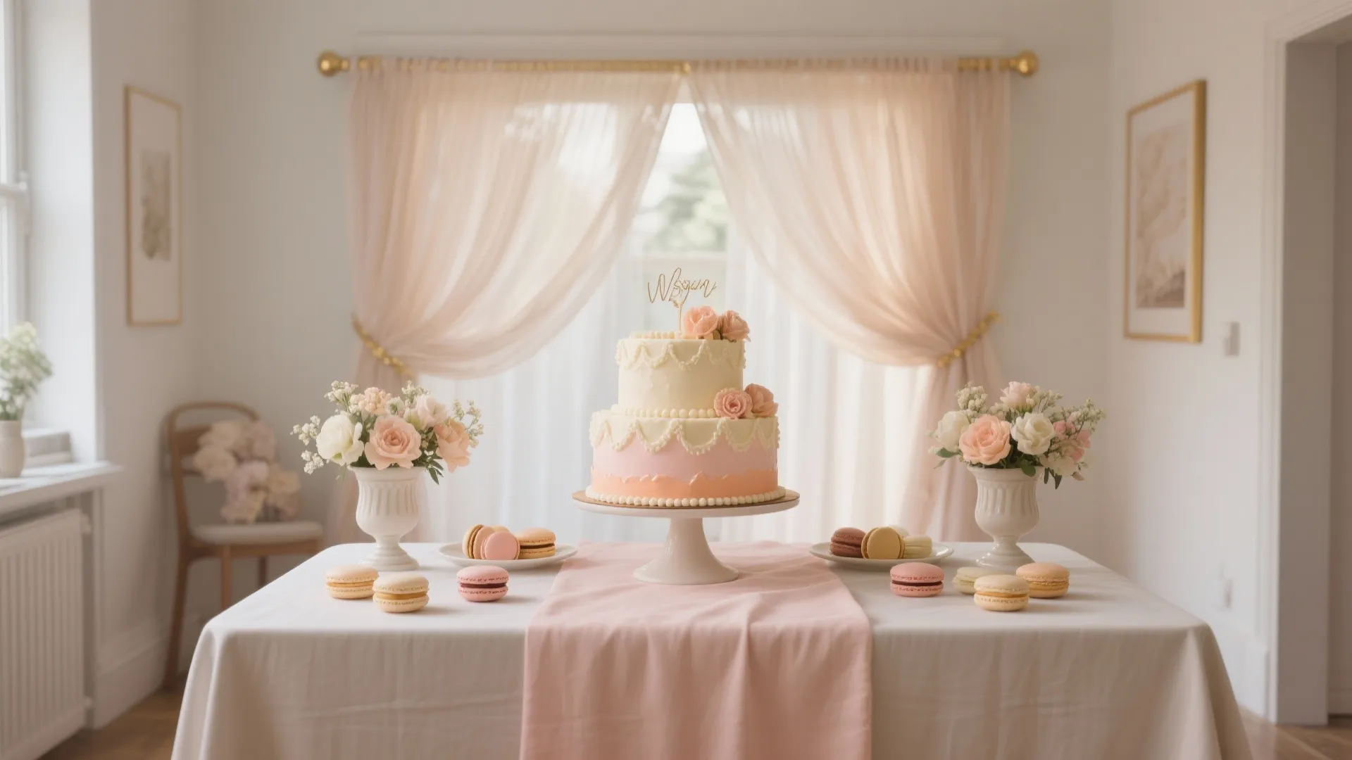“One-derland” Dessert Table with Layered Heights