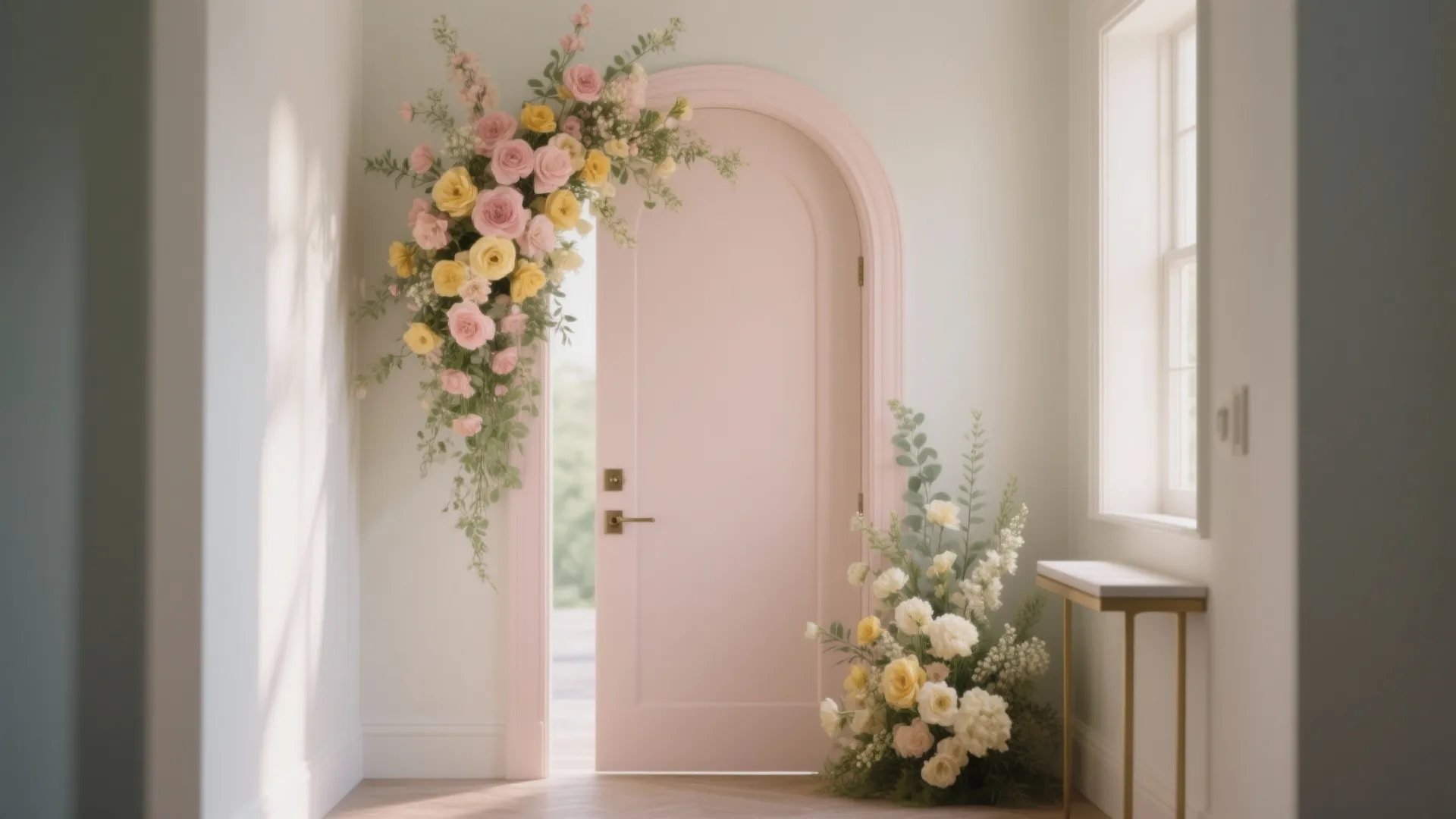 Soft Pastel Entry Arch